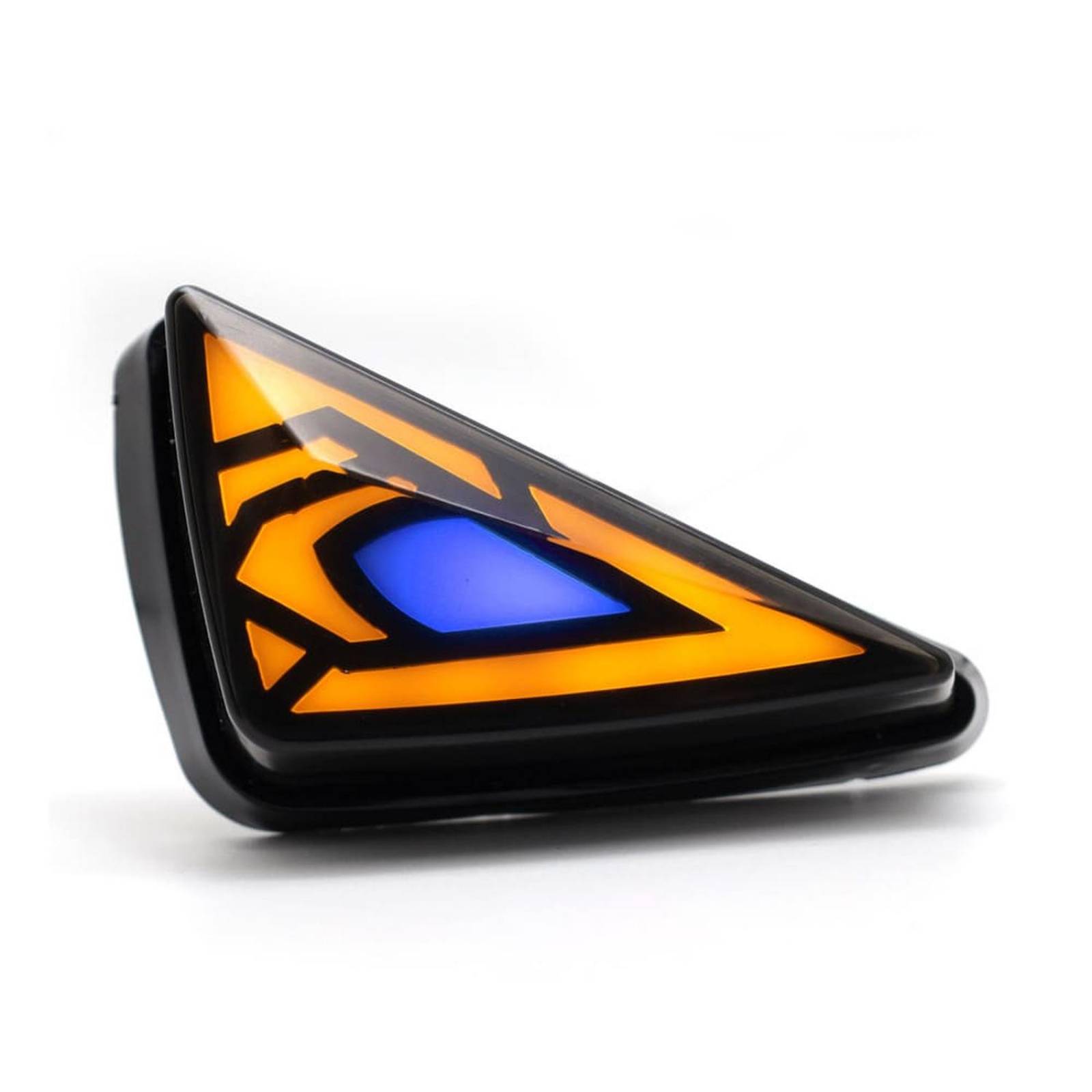 Direccionales Para Moto Rasen Led Neon Tipo Espacial Universal  Azul