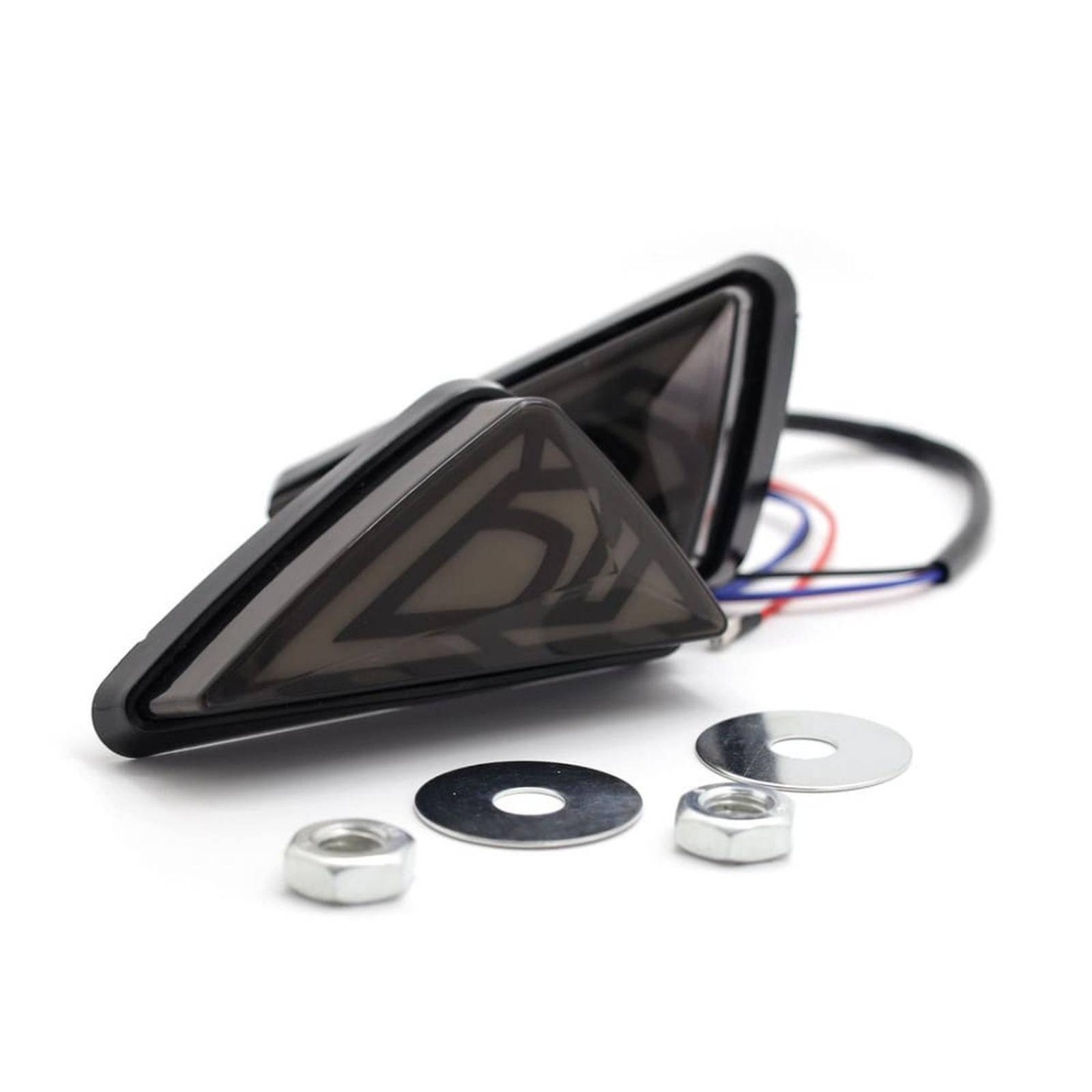 Direccionales Para Moto Rasen Led Neon Tipo Espacial Universal  Azul
