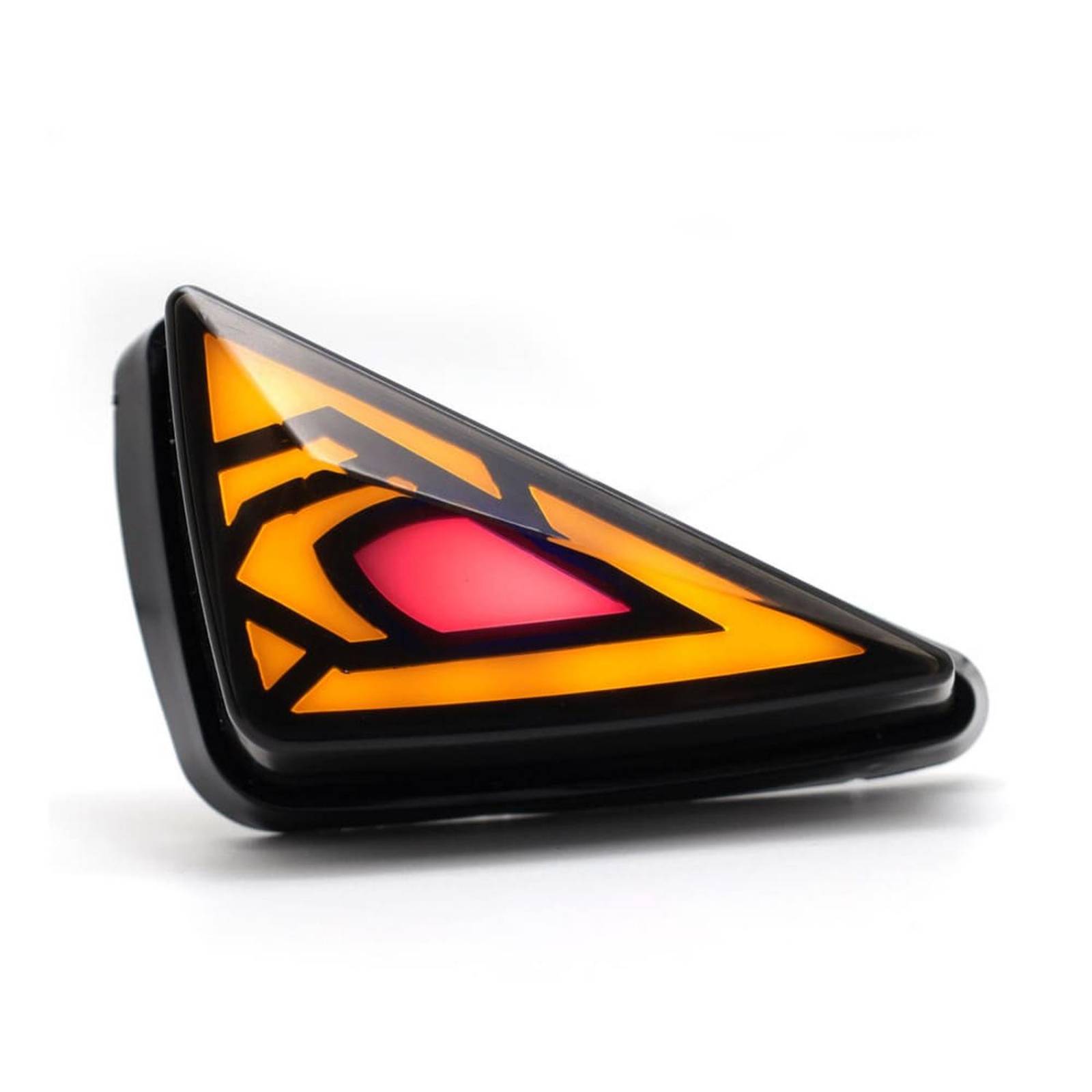 Direccionales Para Moto Rasen Led Neon Tipo Espacial Universal  Rojo