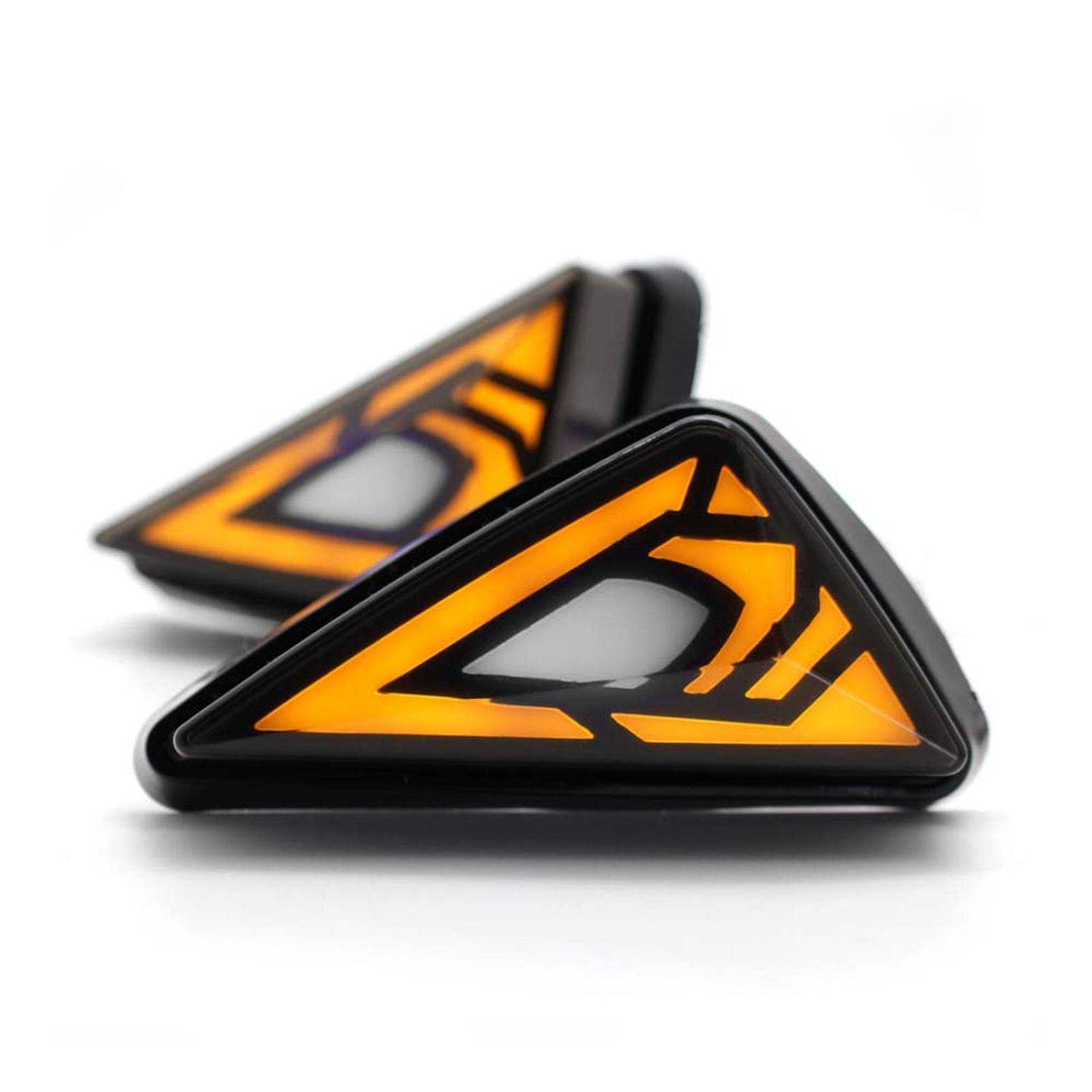 Direccionales Para Moto Rasen Led Neon Tipo Espacial Universal  Amarillo