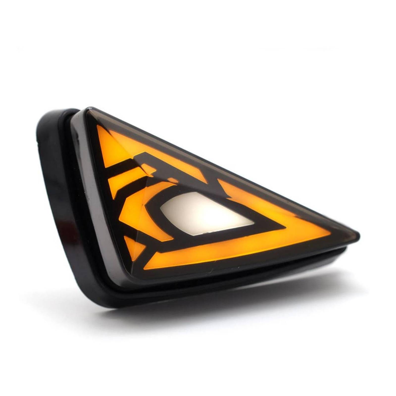 Direccionales Para Moto Rasen Led Neon Tipo Espacial Universal  Amarillo