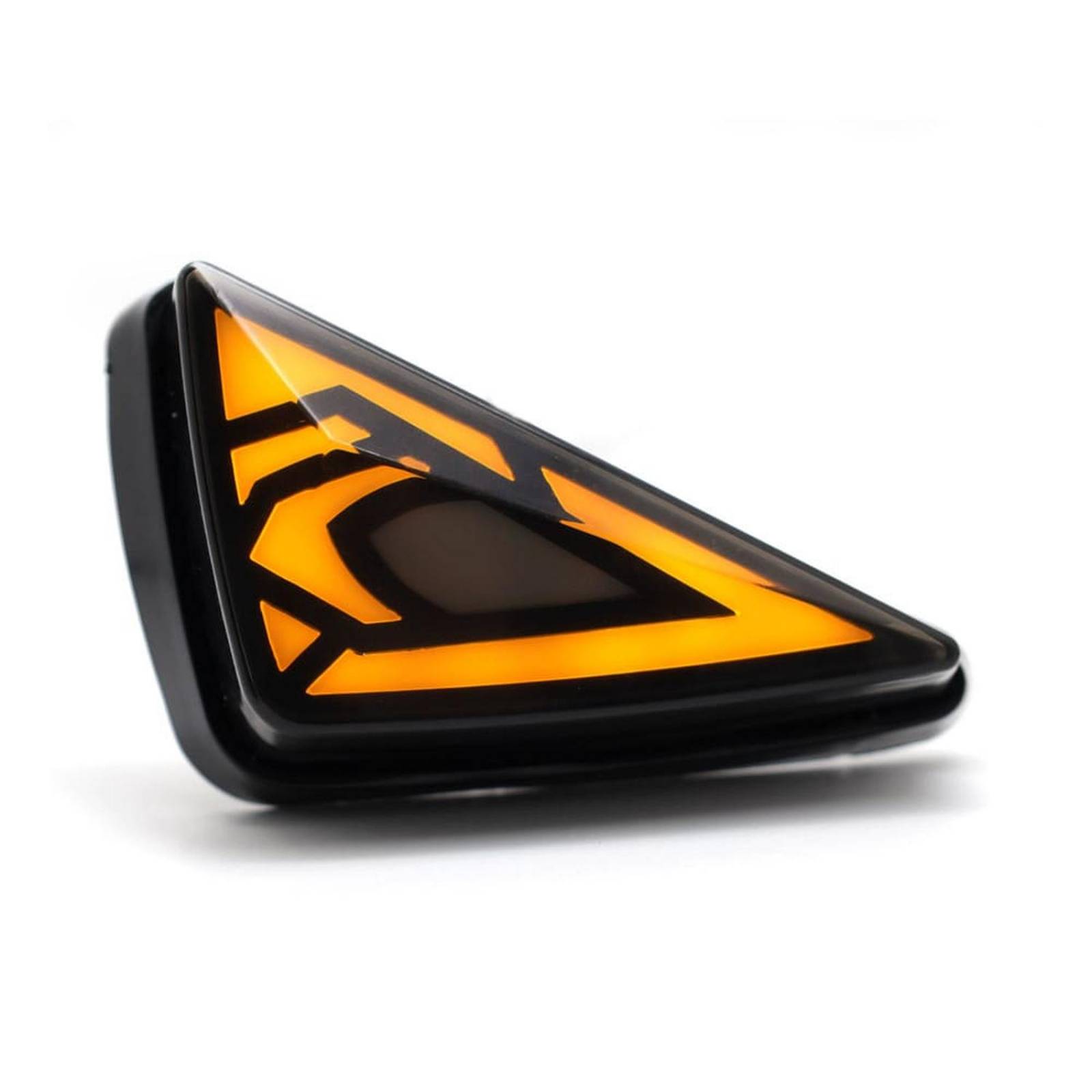 Direccionales Para Moto Rasen Led Neon Tipo Espacial Universal  Amarillo