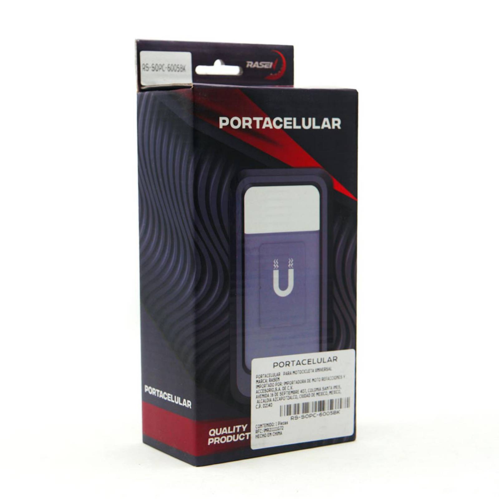 Soporte Para Moto Rasen Para Celular Universal Impermeable Sin Cargador Para Espejo Y Manubrio        