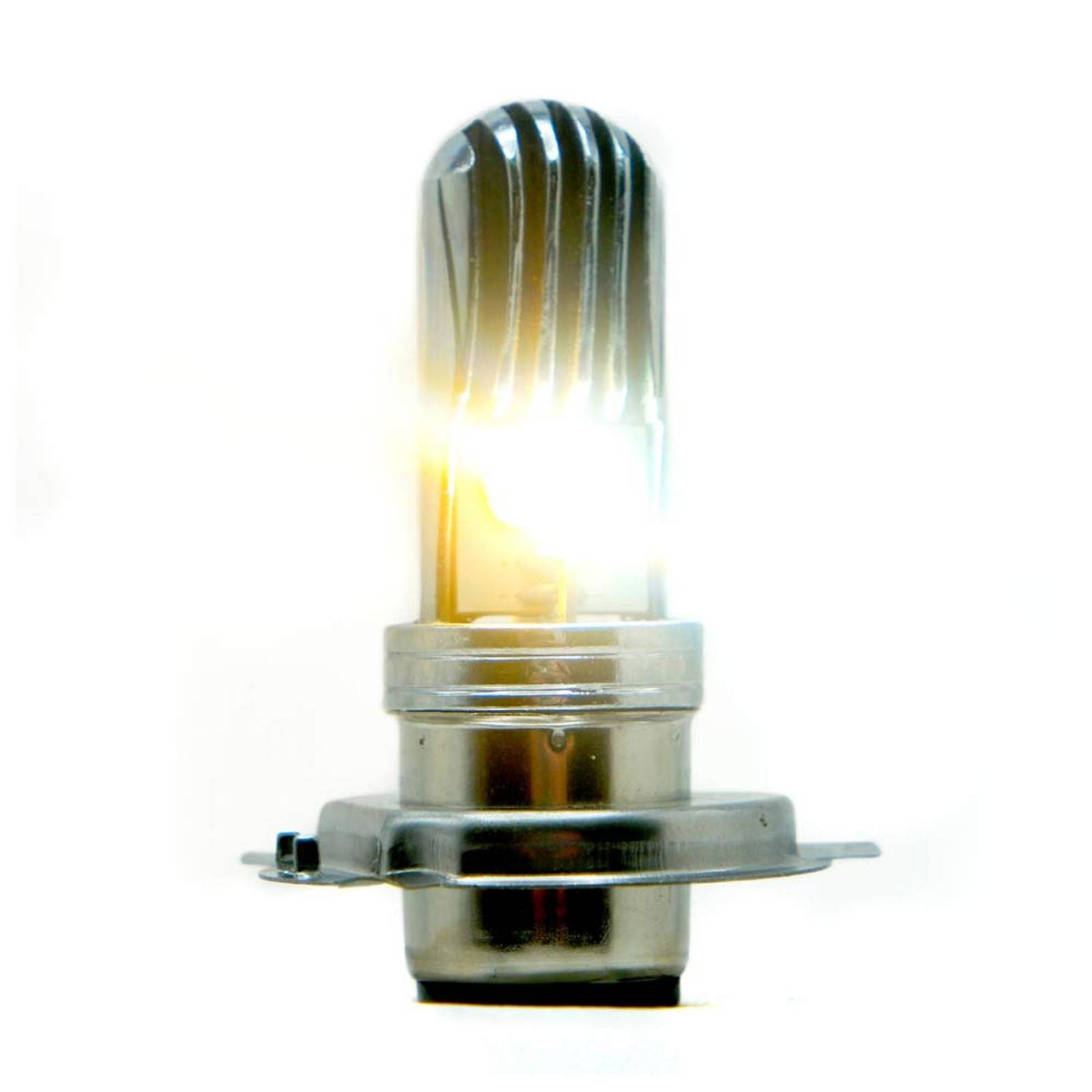 Foco Para Moto Rasen De Faro Cromado Led H4