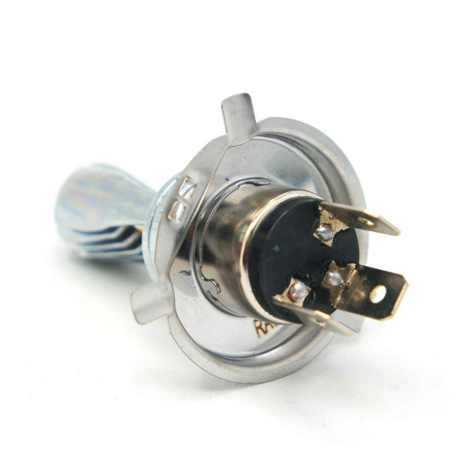 Foco Para Moto Rasen De Faro Cromado Led H4