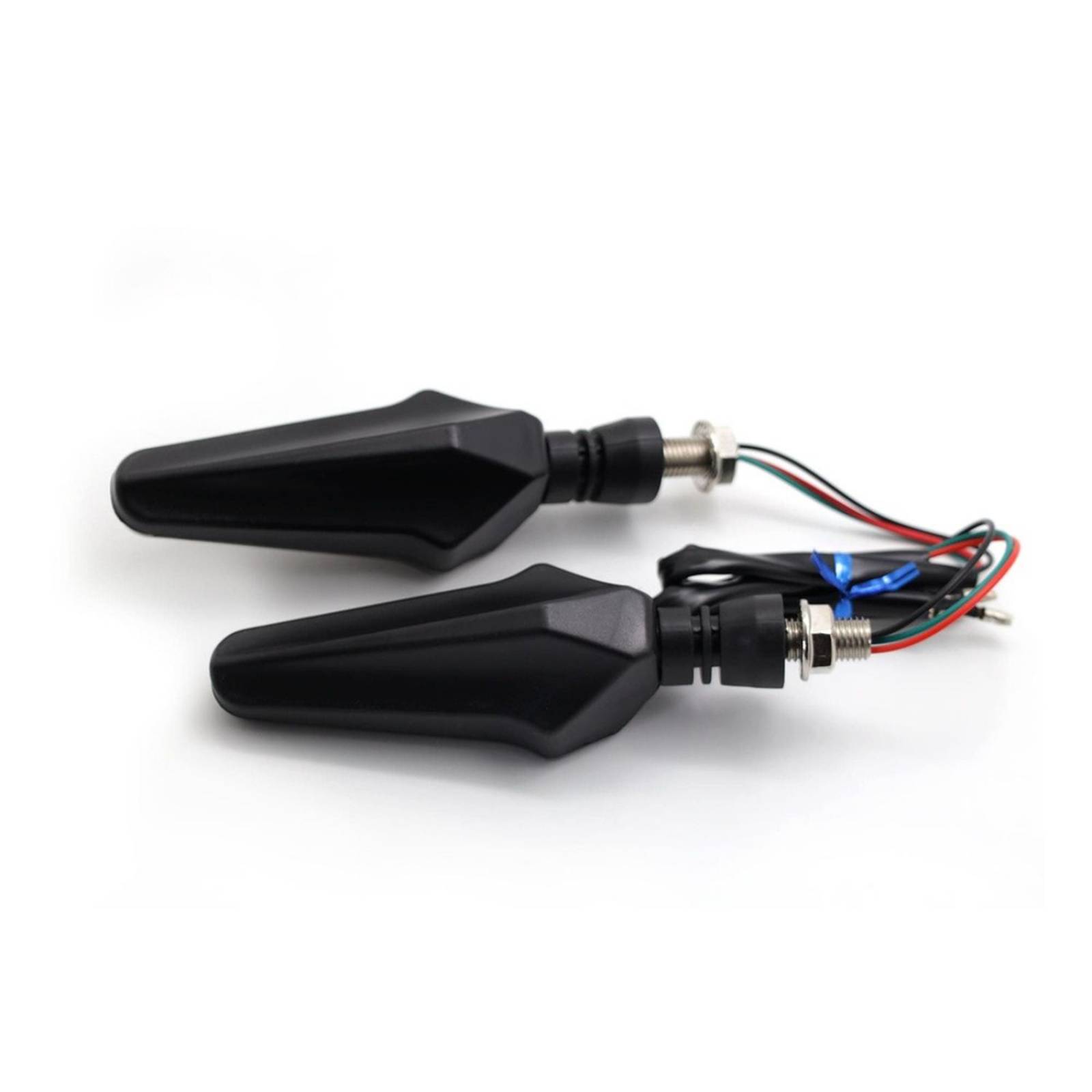Direccionales Para Moto Rasen Led Secuencial Tipo Rayas Universal  Azul