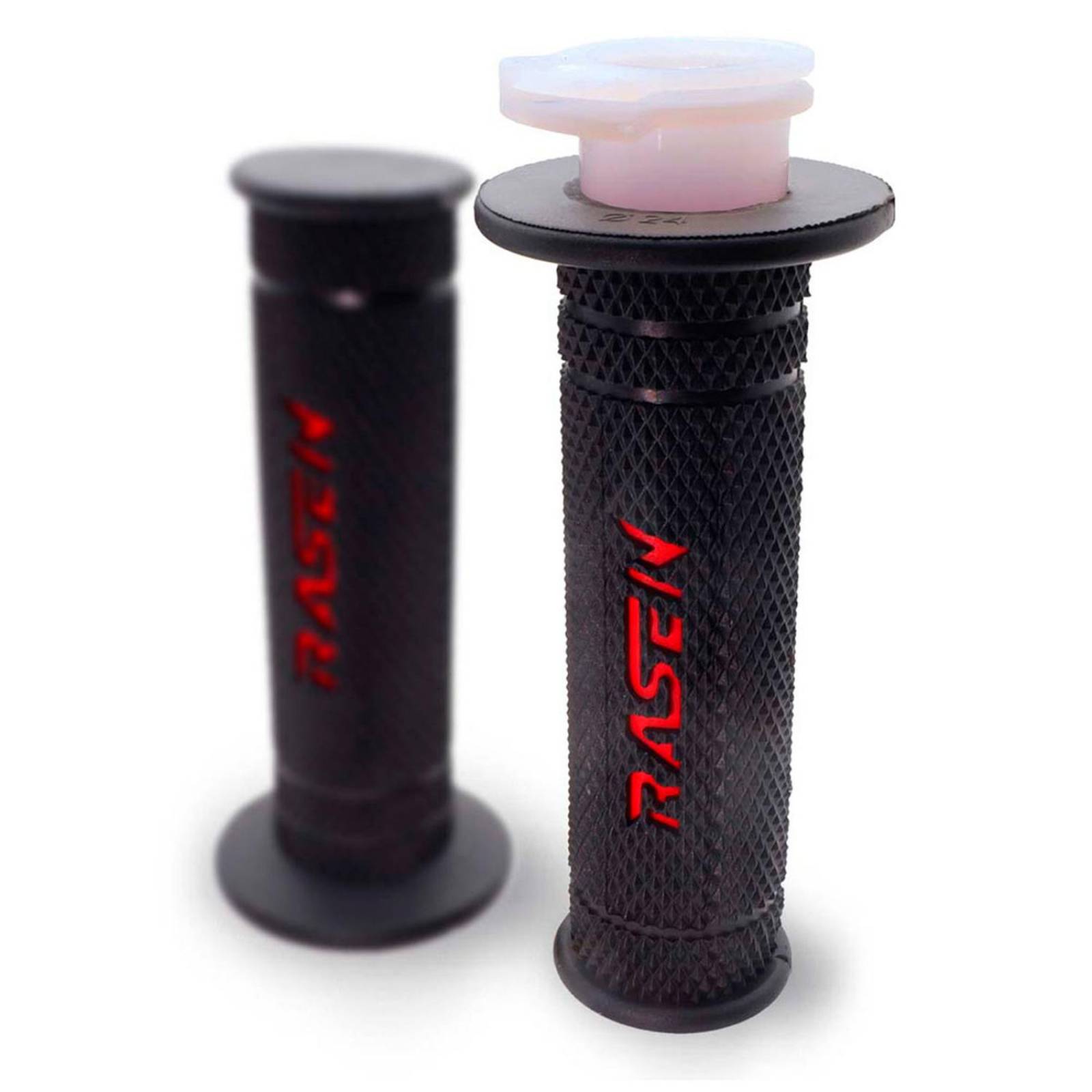 Puños Para Moto Rasen De Caucho Tipo Deportivo Rojo Universal