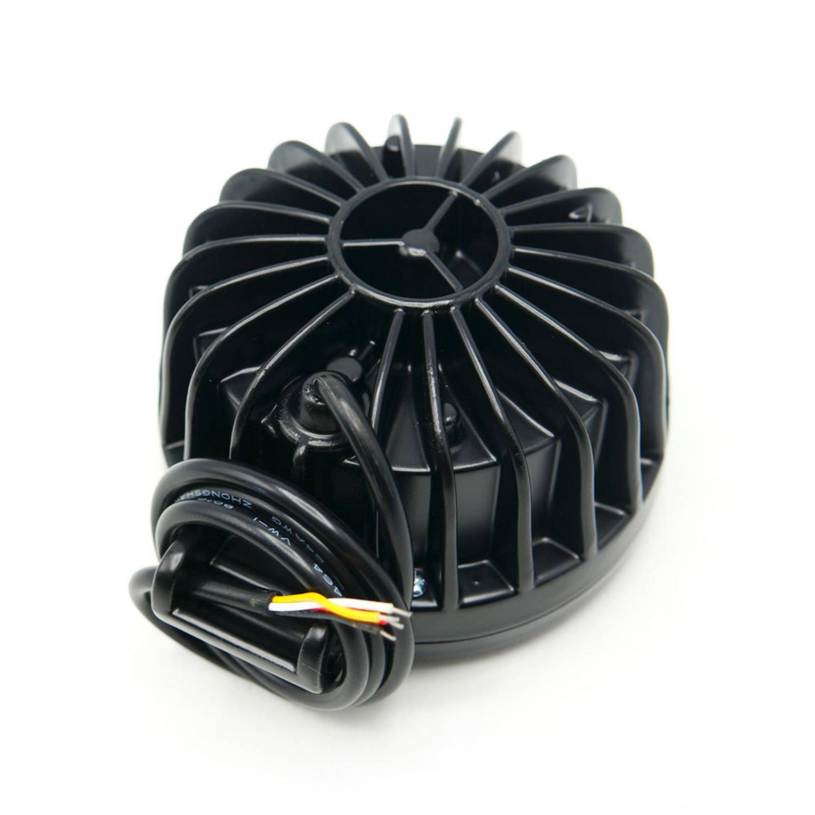 Faro Para Moto Rasen Redondo 3 Led Con Lupa Luz Fija, Estrobo Opcional          Negro BLANCO-AMARILLO