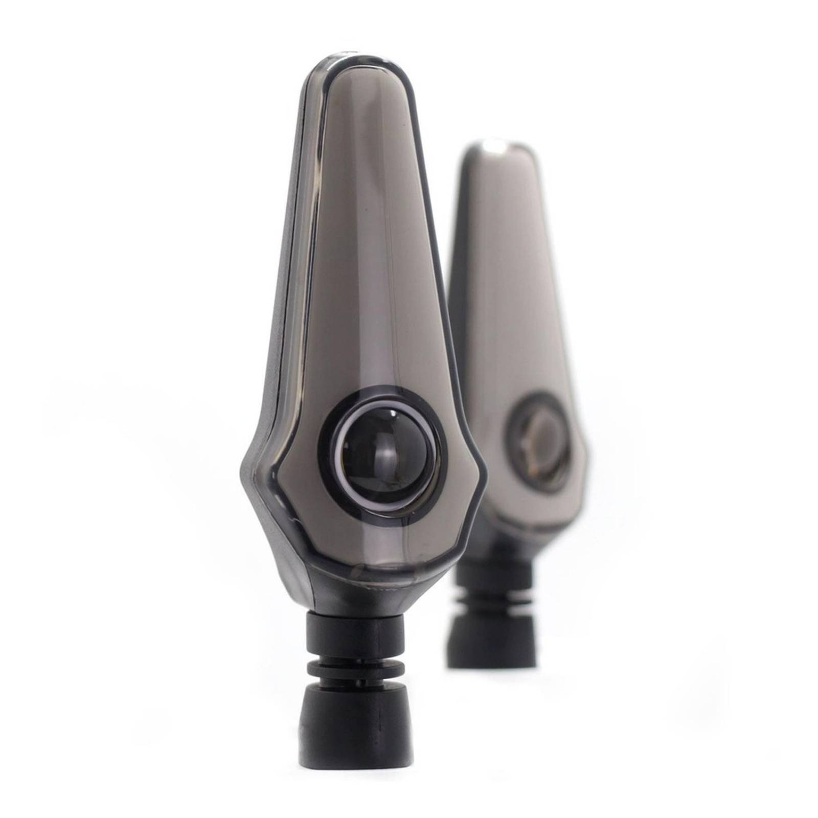 Direccionales Para Moto Rasen Led Secuencial Tipo Flama Universal  Azul