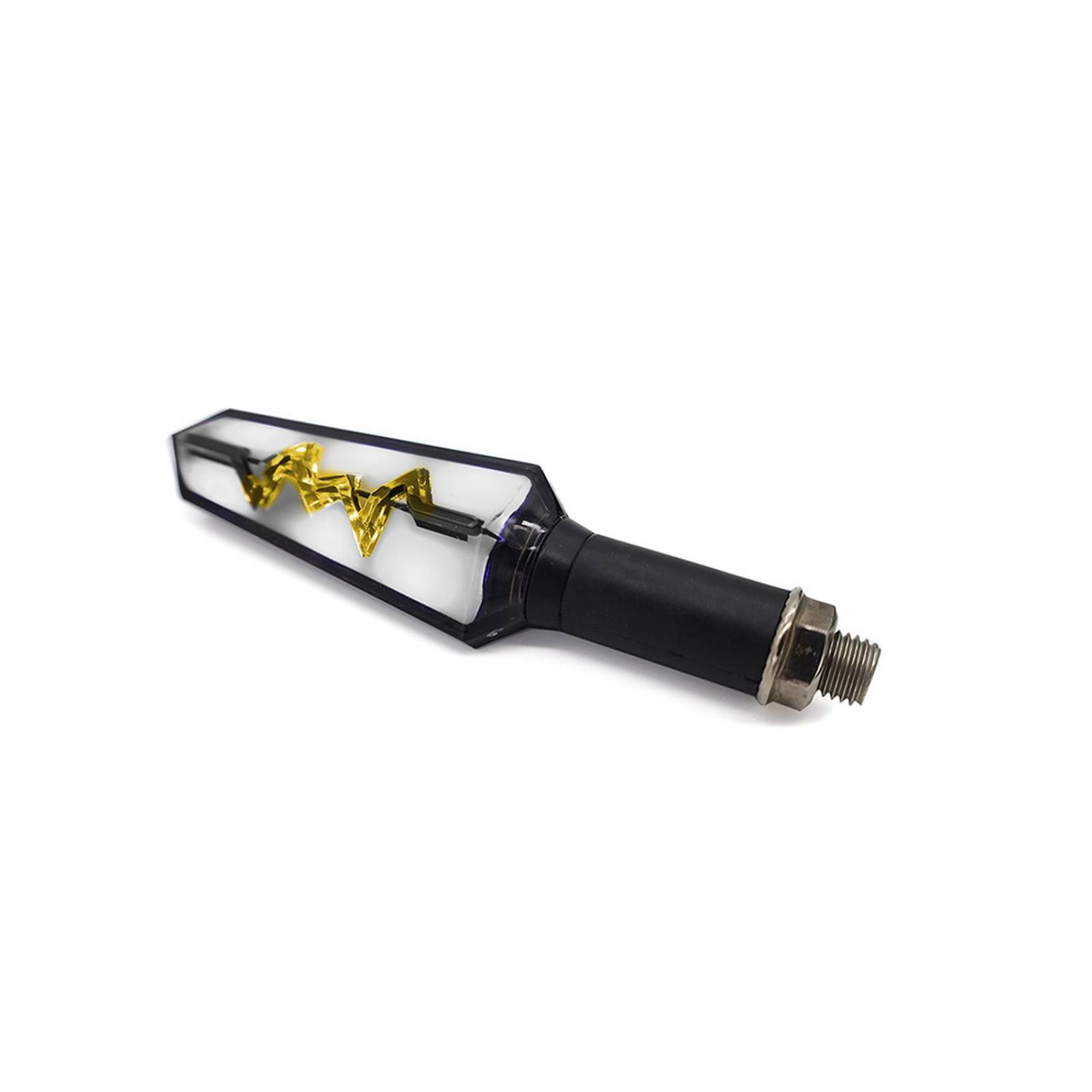 Direccionales Para Moto Rasen Led Mini Tipo Rayo Secuencial Universal Amarillo