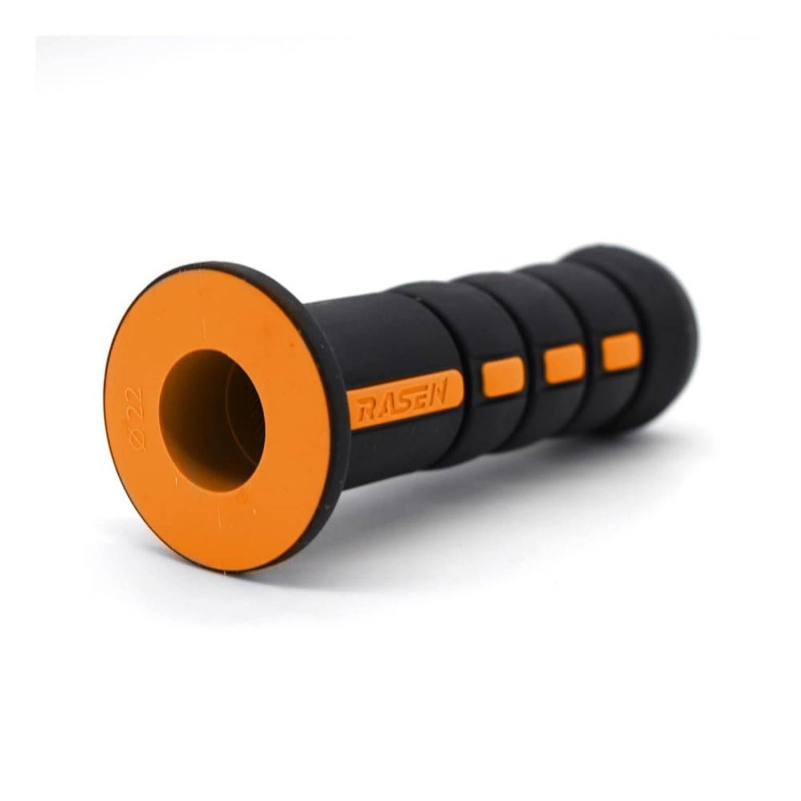 Puños Para Moto Rasen De Caucho Tipo Engomado Naranja Universal