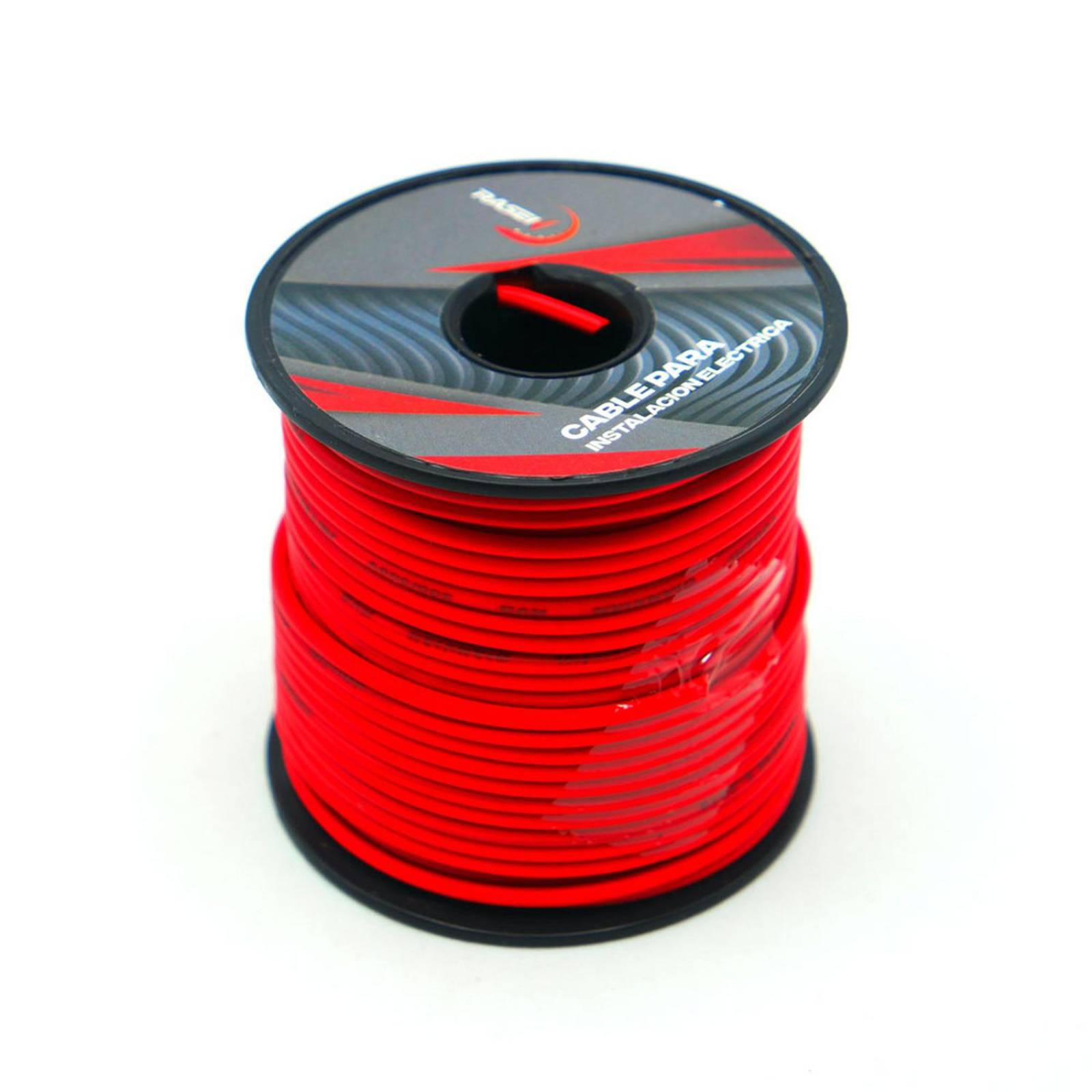 Cable Para Moto Rasen Un Solo Color Para Instalacion Electrica Universal Rollo/30Mts           Rojo