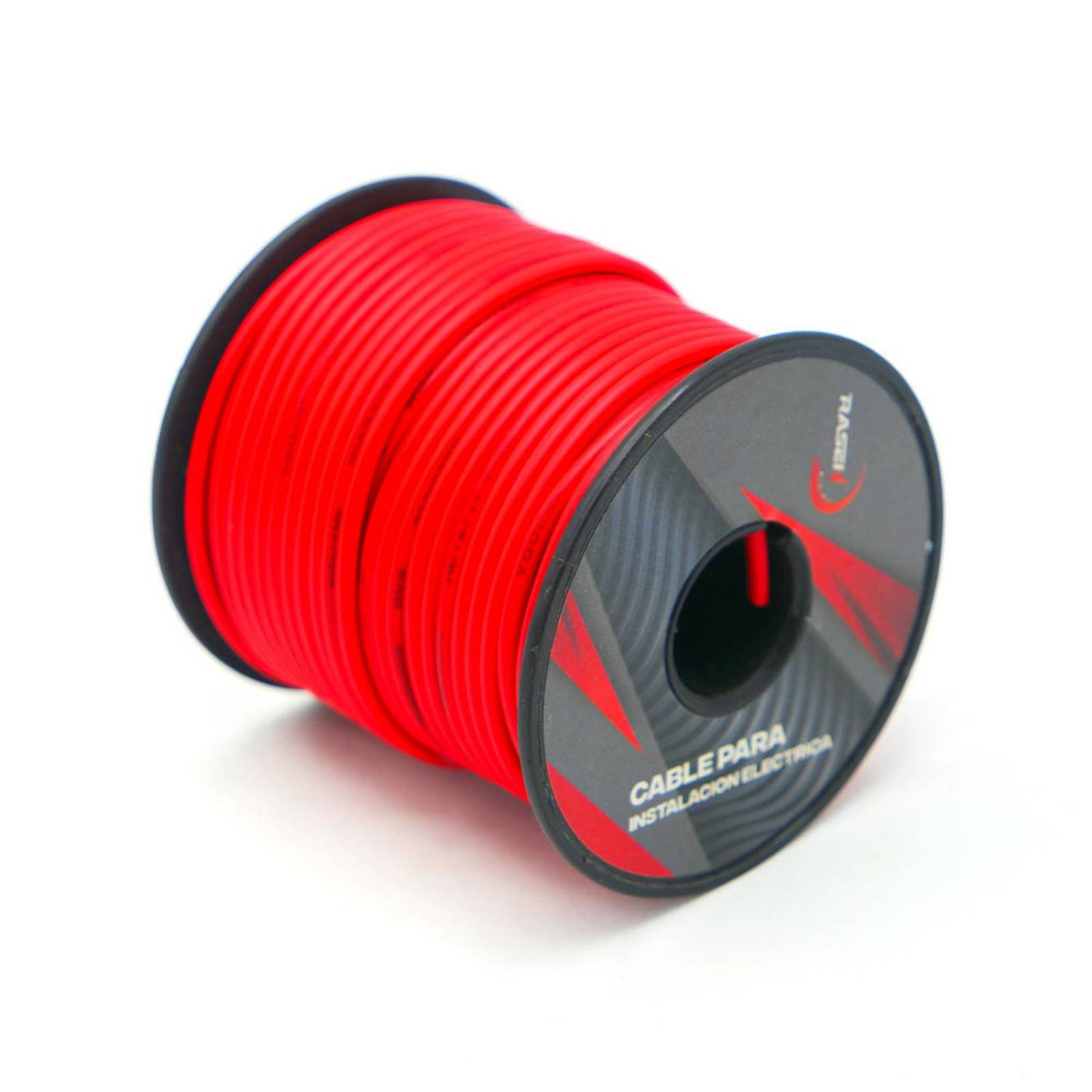 Cable Para Moto Rasen Un Solo Color Para Instalacion Electrica Universal Rollo/30Mts           Rojo
