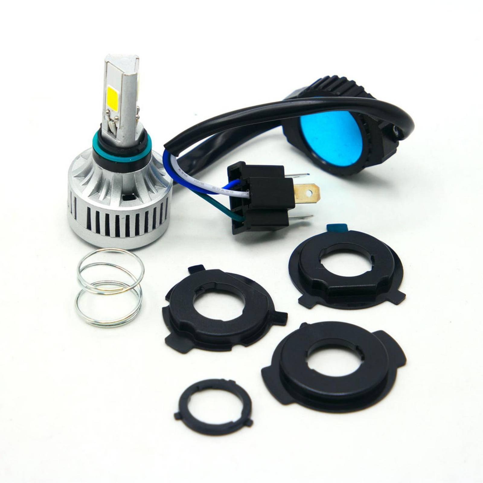 Foco Para Moto Rasen Faro Hiperled Con Ventilador Luz Blanca Alta Y Baja          