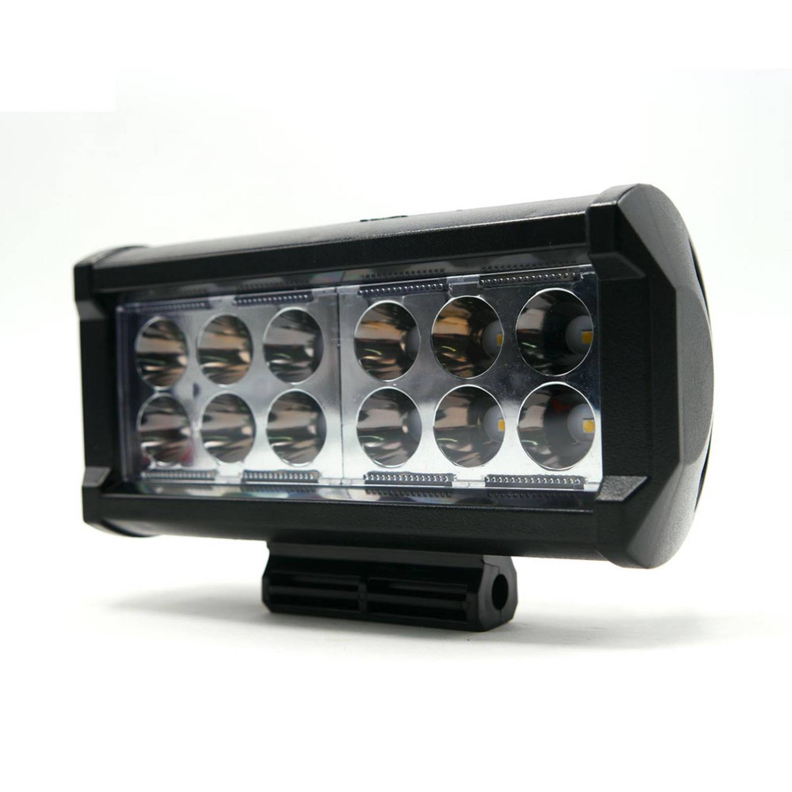 Barra Para Moto Rasen Led Doble Fila 12 Led Con Luz Alta, Baja Y Estrobo        