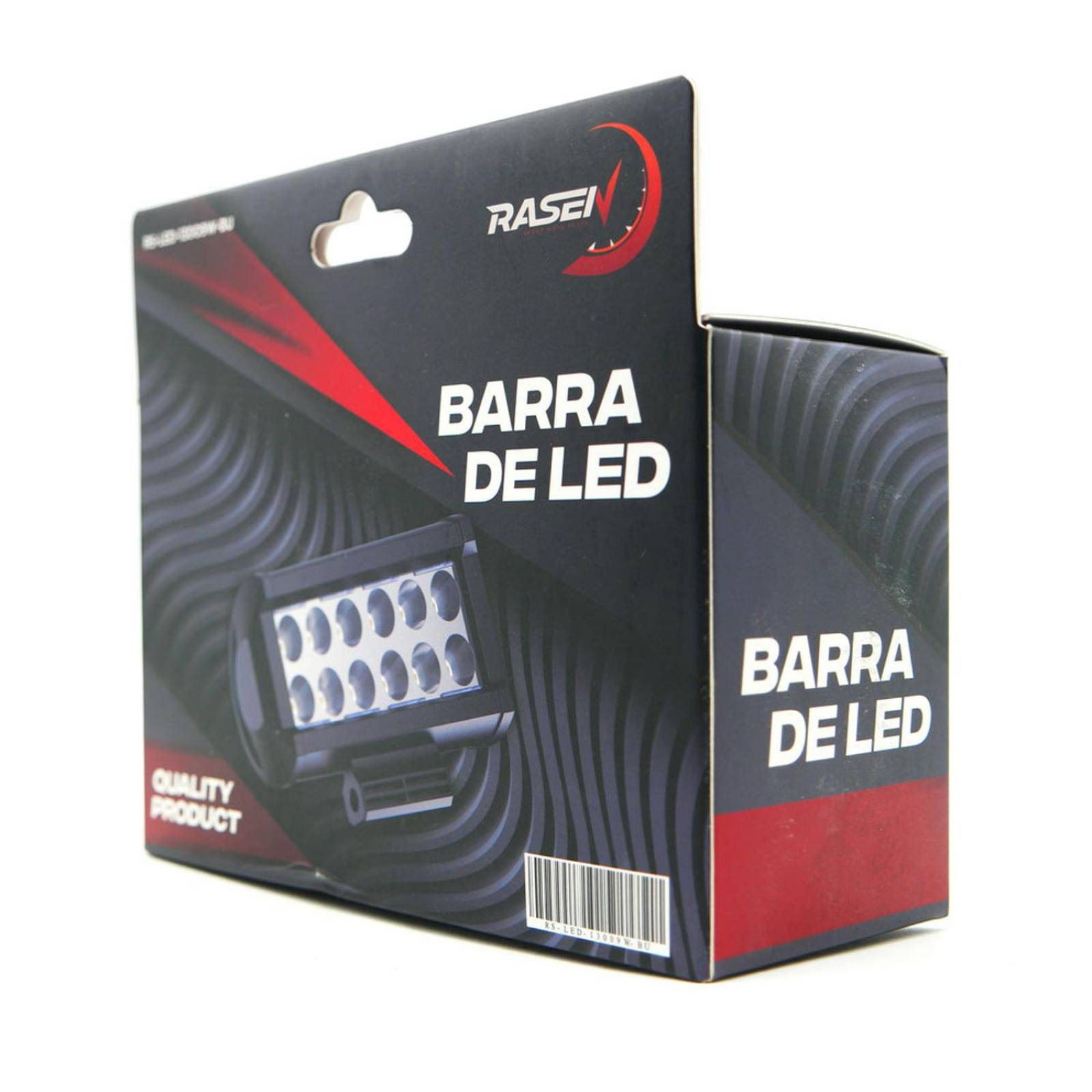 Barra Para Moto Rasen Led Doble Fila 12 Led Con Luz Alta, Baja Y Estrobo        