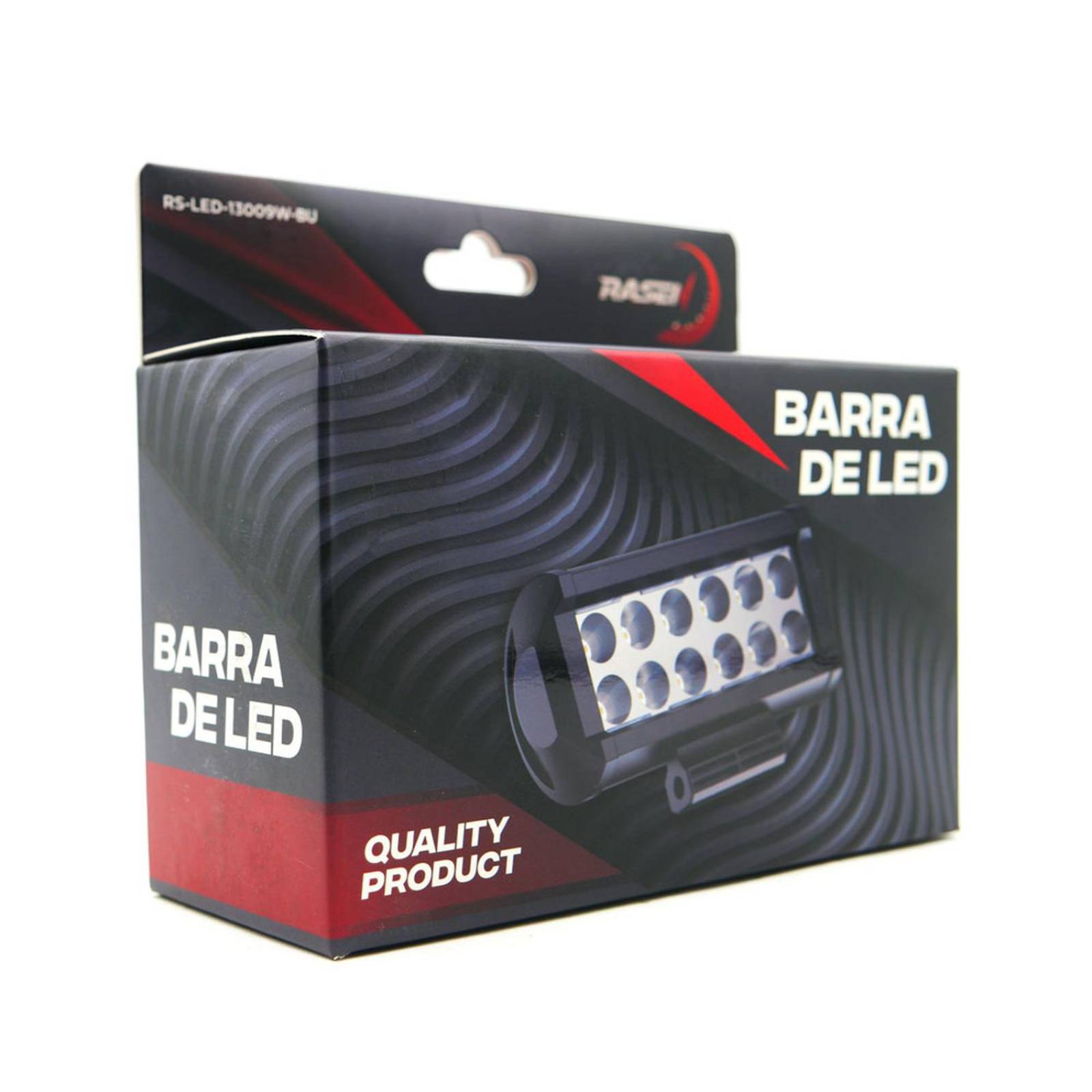 Barra Para Moto Rasen Led Doble Fila 12 Led Con Luz Alta, Baja Y Estrobo        