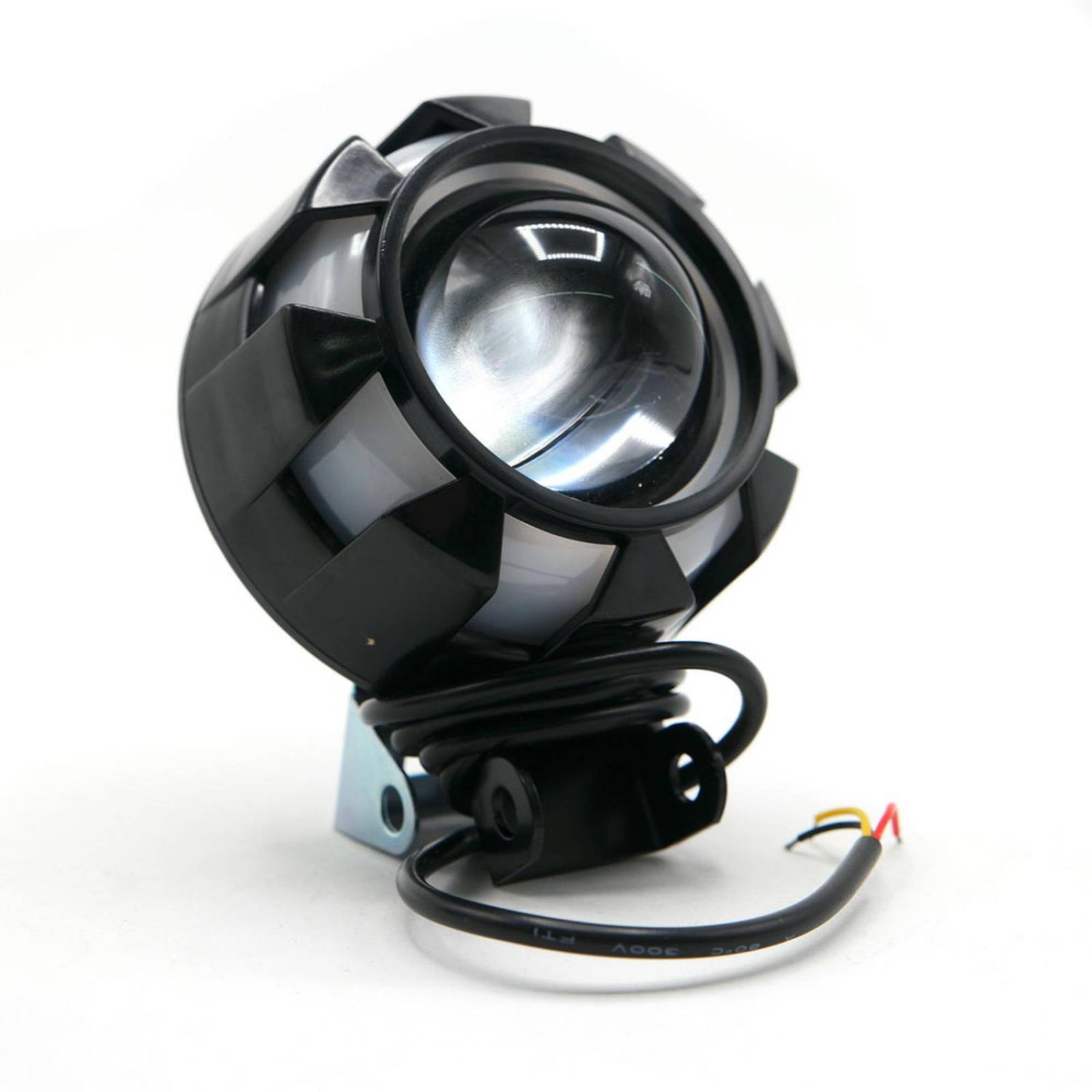 Faro Para Moto Rasen Led Luz Blanca Redondo               Azul