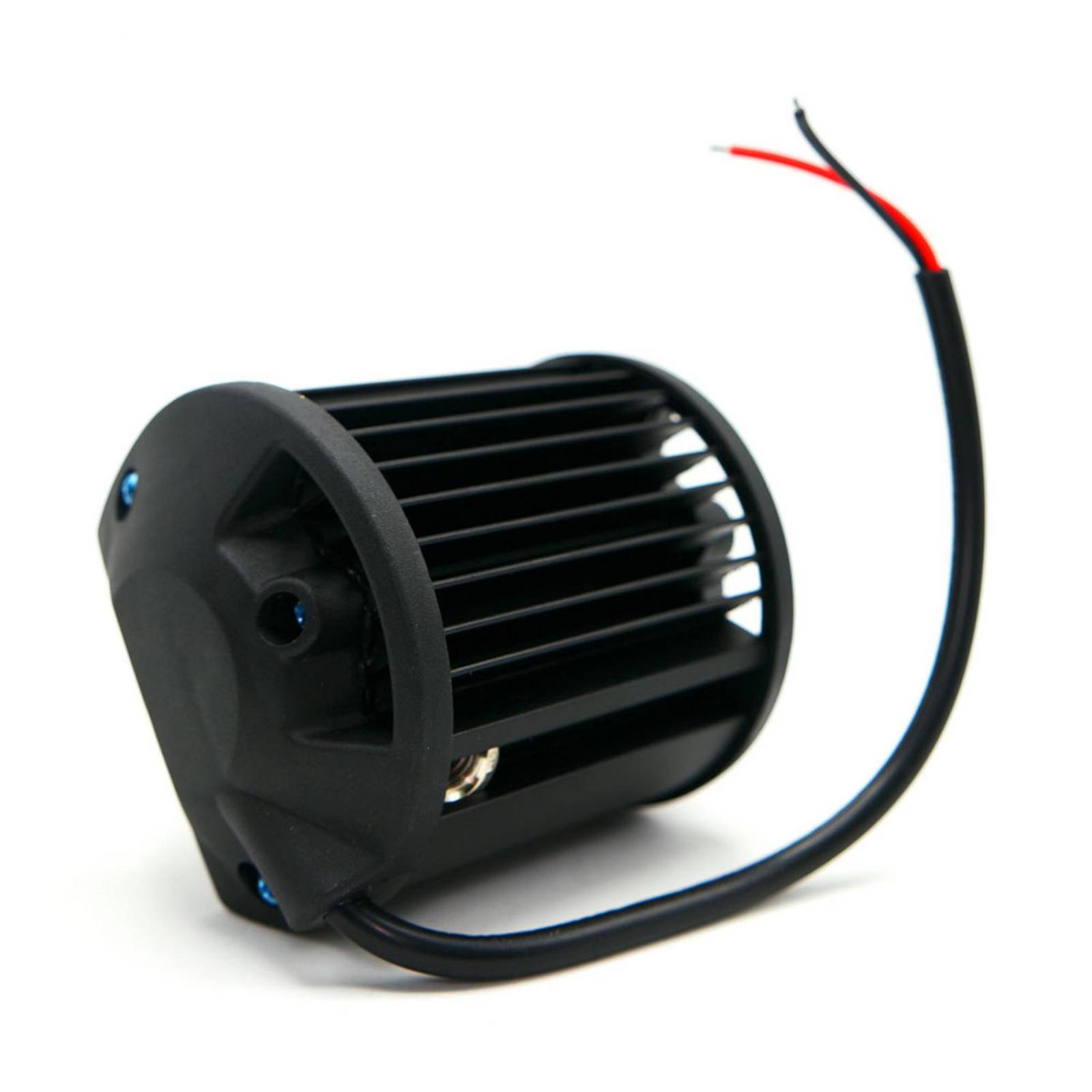 Faro Para Moto Rasen Cuadrado 40 Led Luz Blanca Fija             