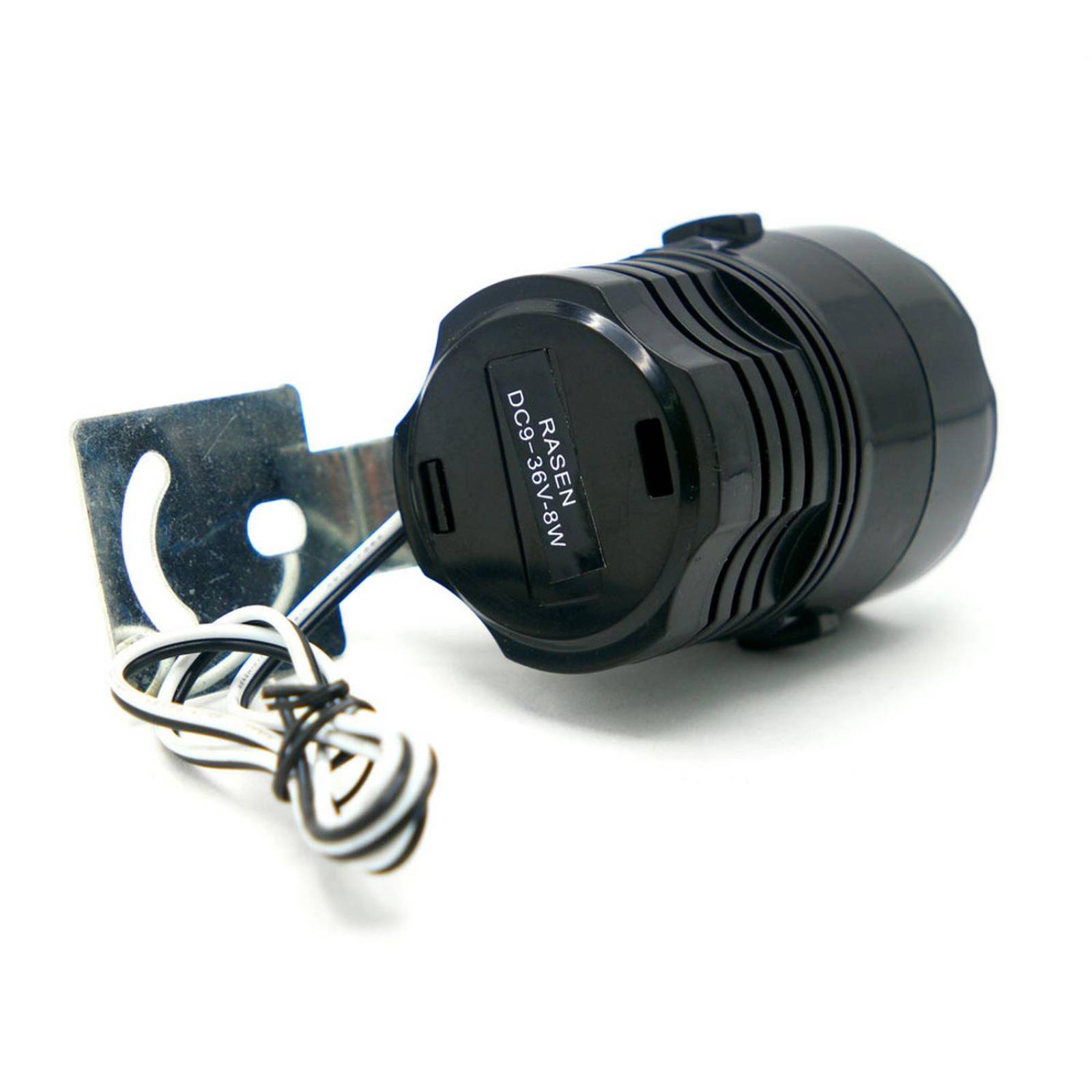 Faro Para Moto Rasen Hexagonal 6 Led Ranuras Laterales Con Luz Alta, Baja Y Estrobo        