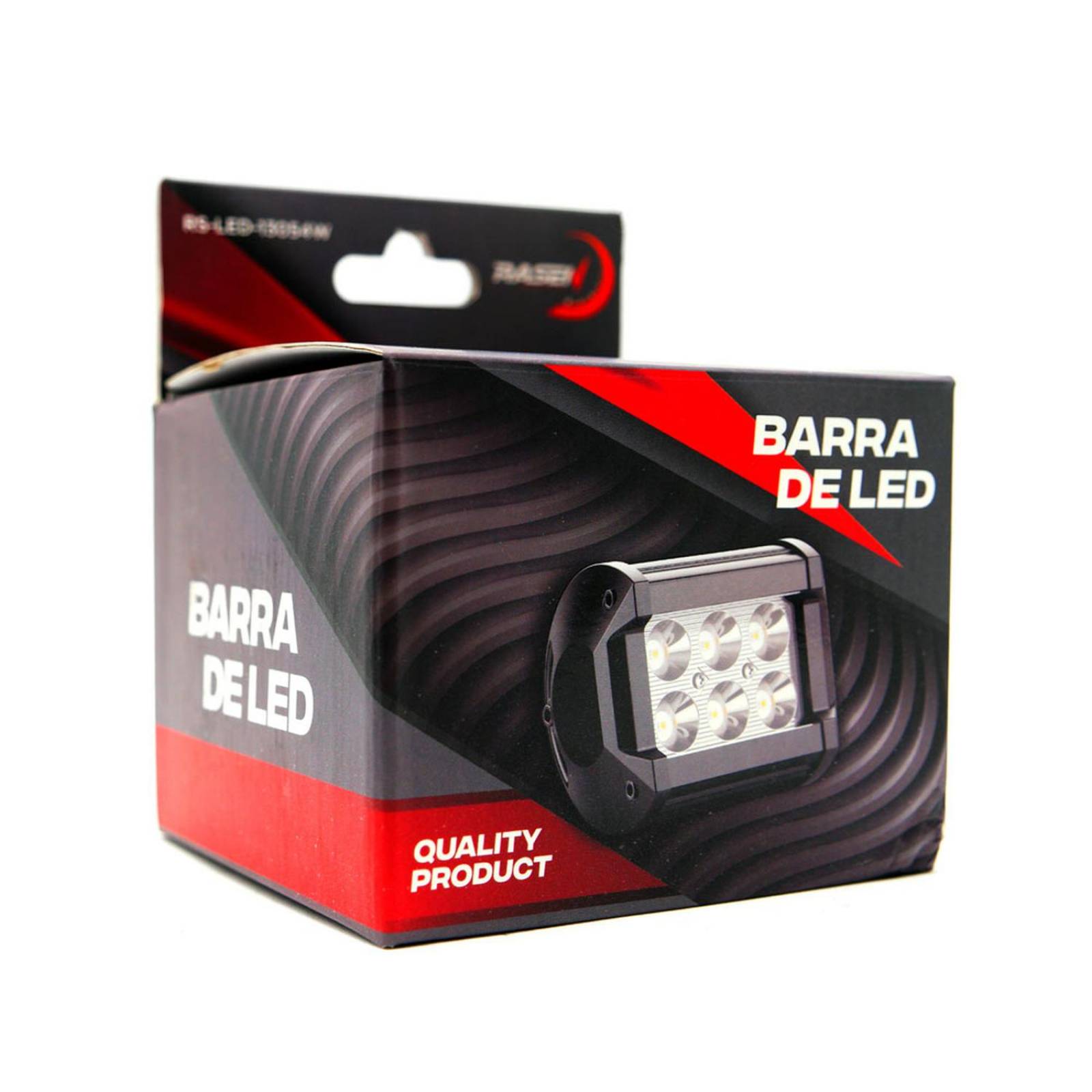 Faro Para Moto Rasen 6 Led Cuadrado Luz Fija
