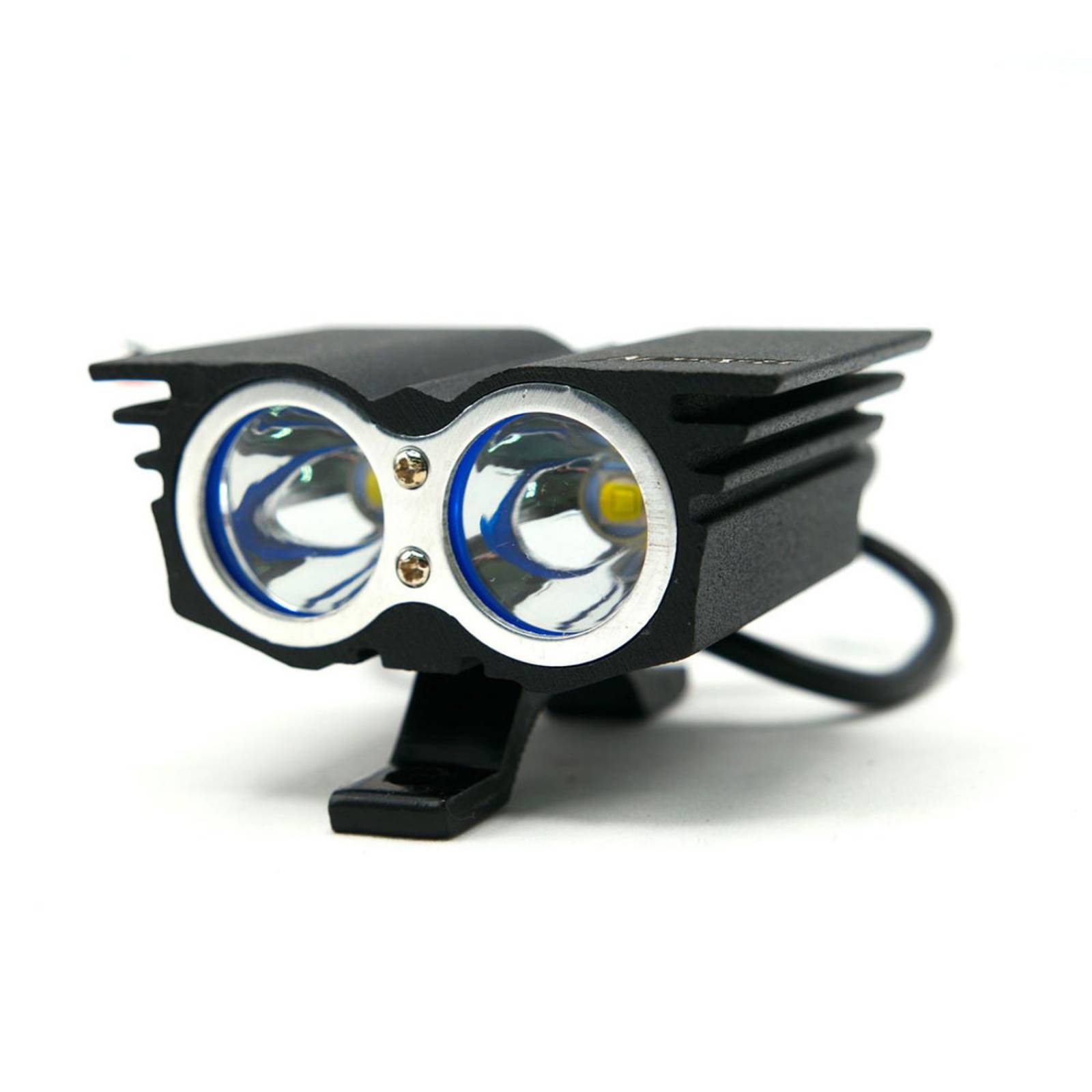 Faro Para Moto Rasen Auxiliar Led Tipo Halcon 2 Led Con Luz Blanca Alta, Baja Y Estrobo      