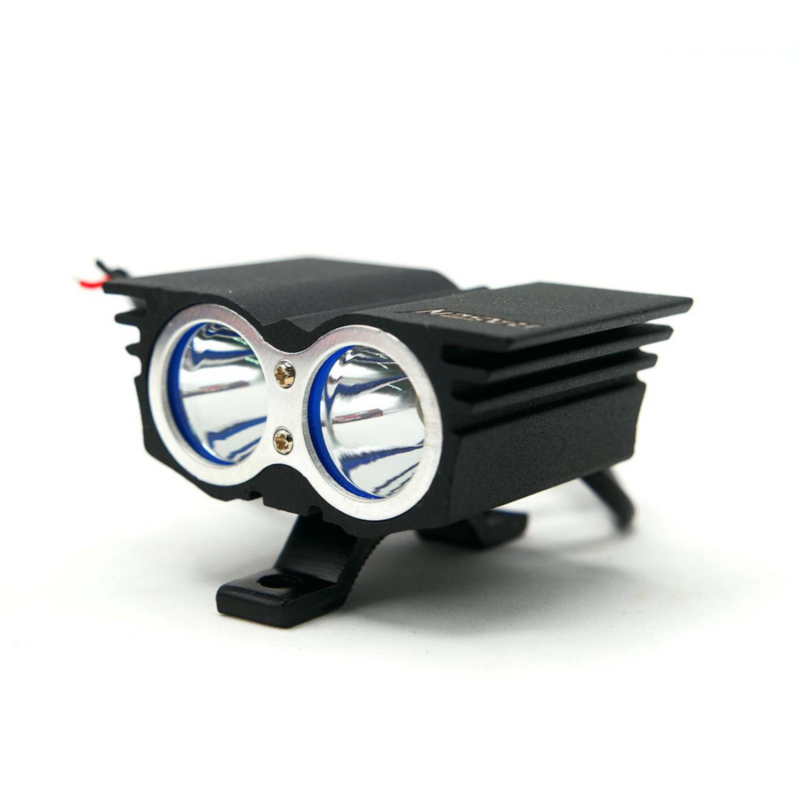 Faro Para Moto Rasen Auxiliar Led Tipo Halcon 2 Led Con Luz Blanca Alta, Baja Y Estrobo      