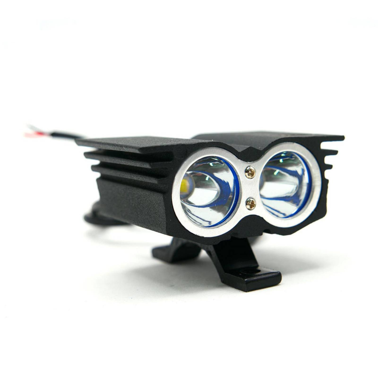 Faro Para Moto Rasen Auxiliar Led Tipo Halcon 2 Led Con Luz Blanca Alta, Baja Y Estrobo      