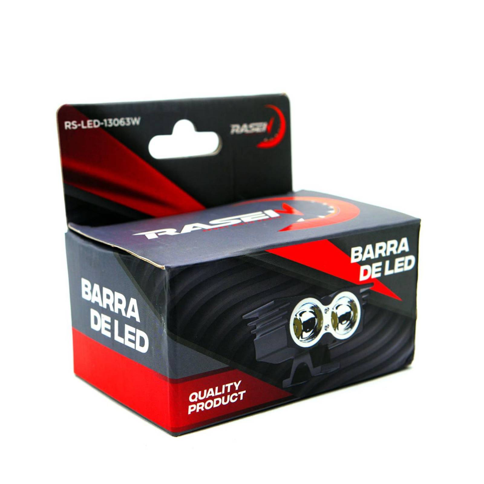 Faro Para Moto Rasen Auxiliar Led Tipo Halcon 2 Led Con Luz Blanca Alta, Baja Y Estrobo      