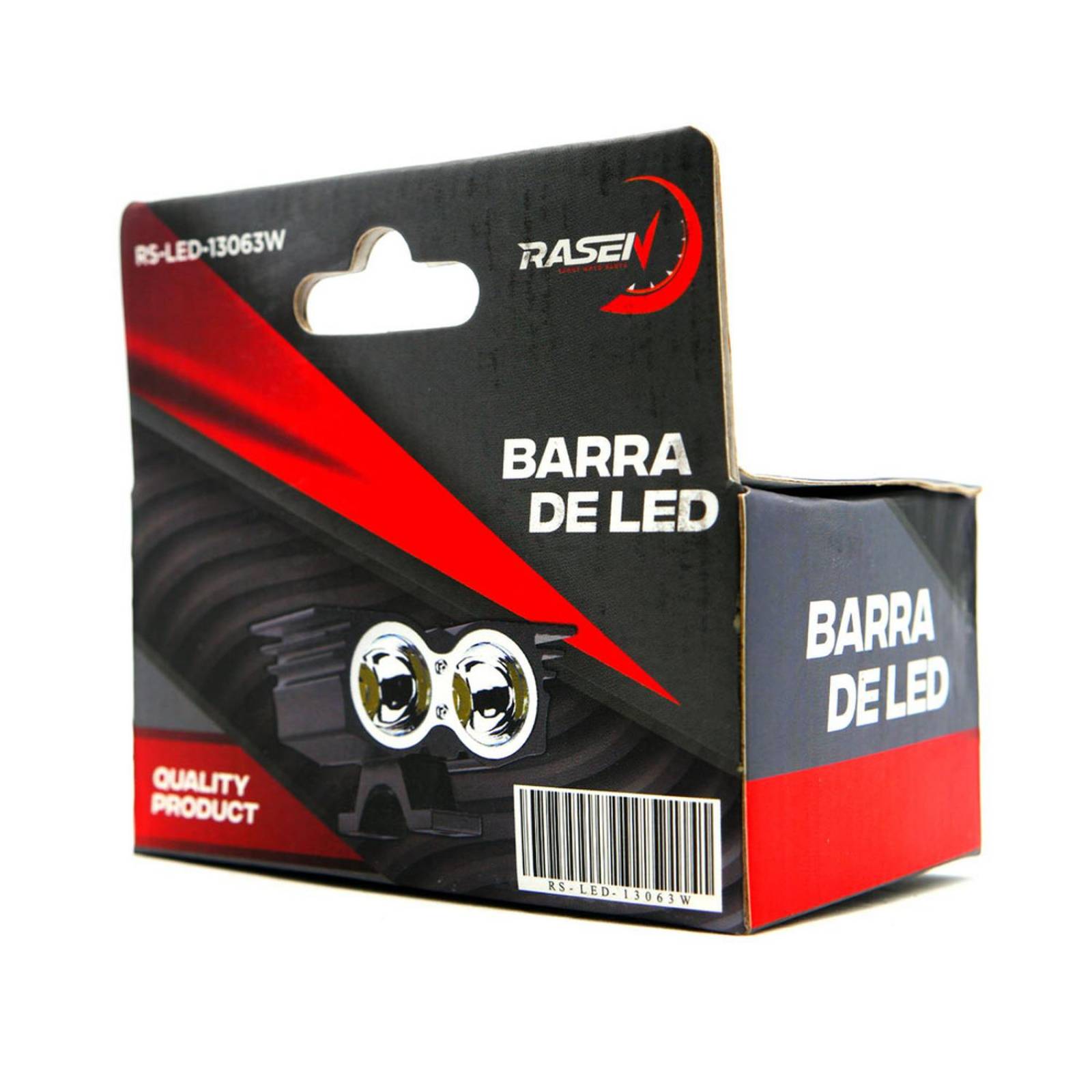 Faro Para Moto Rasen Auxiliar Led Tipo Halcon 2 Led Con Luz Blanca Alta, Baja Y Estrobo      