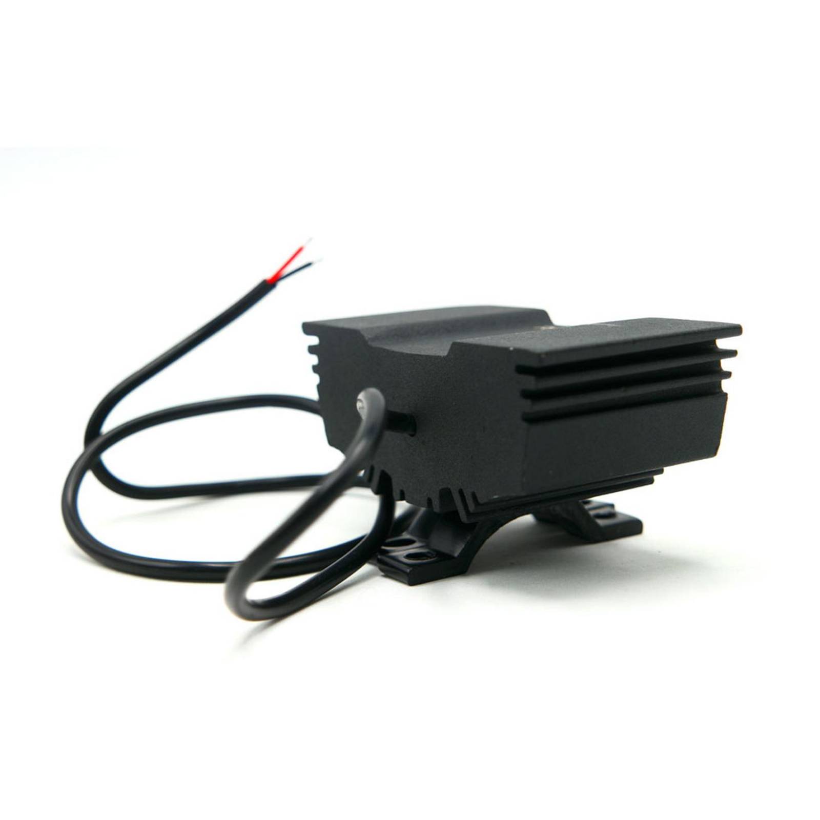 Faro Para Moto Rasen Auxiliar Led Tipo Halcon 3 Led Con Luz Blanca Alta, Baja Y Estrobo      