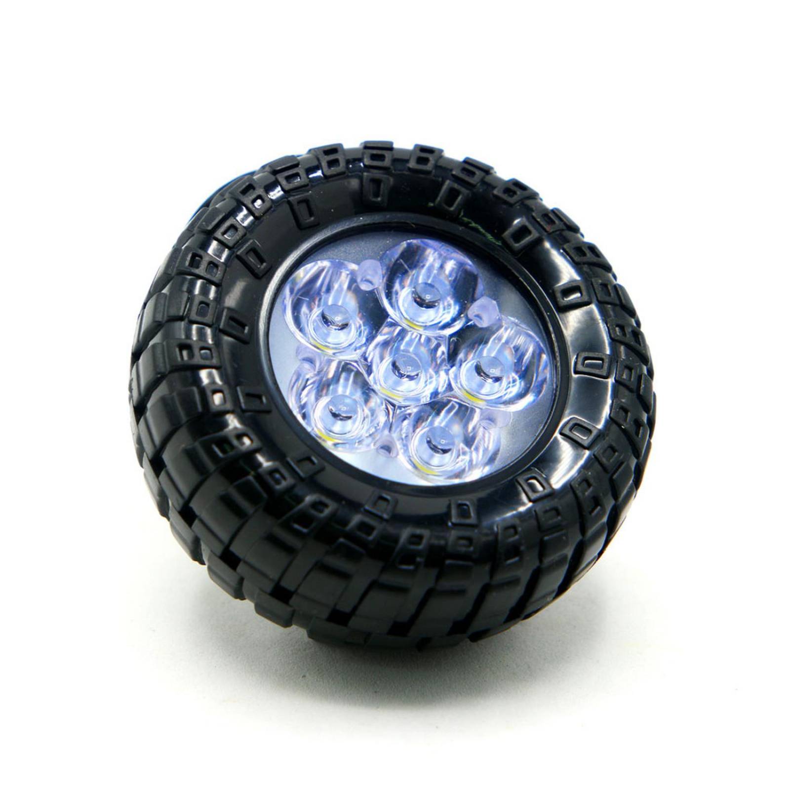 Faro Para Moto Rasen Led Blanco Tipo Rueda Con Luz Alta, Baja Y Estrobo         