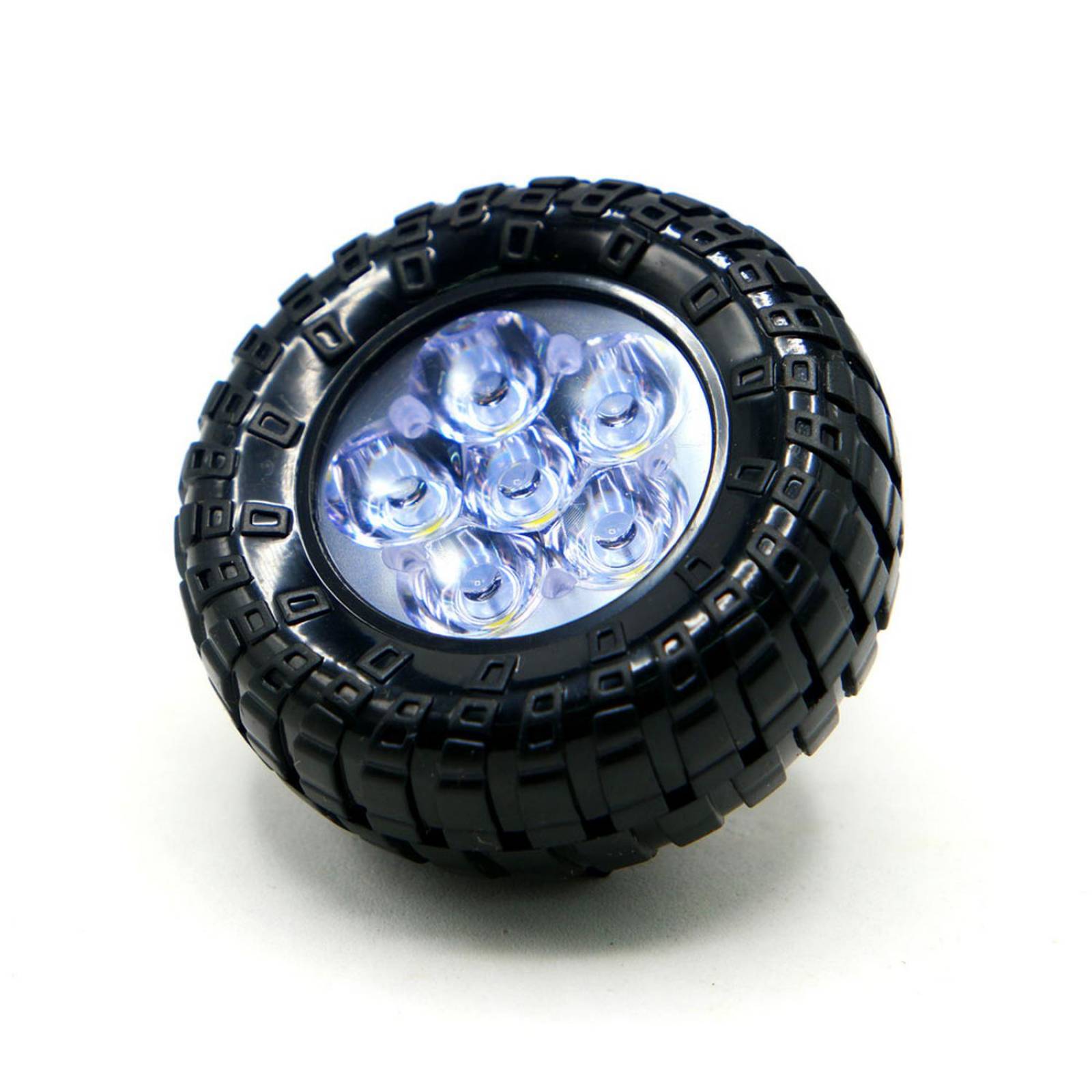 Faro Para Moto Rasen Led Blanco Tipo Rueda Con Luz Alta, Baja Y Estrobo         