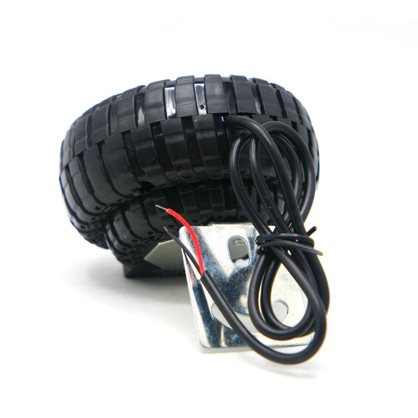 Faro Para Moto Rasen Led Blanco Tipo Rueda Con Luz Alta, Baja Y Estrobo         