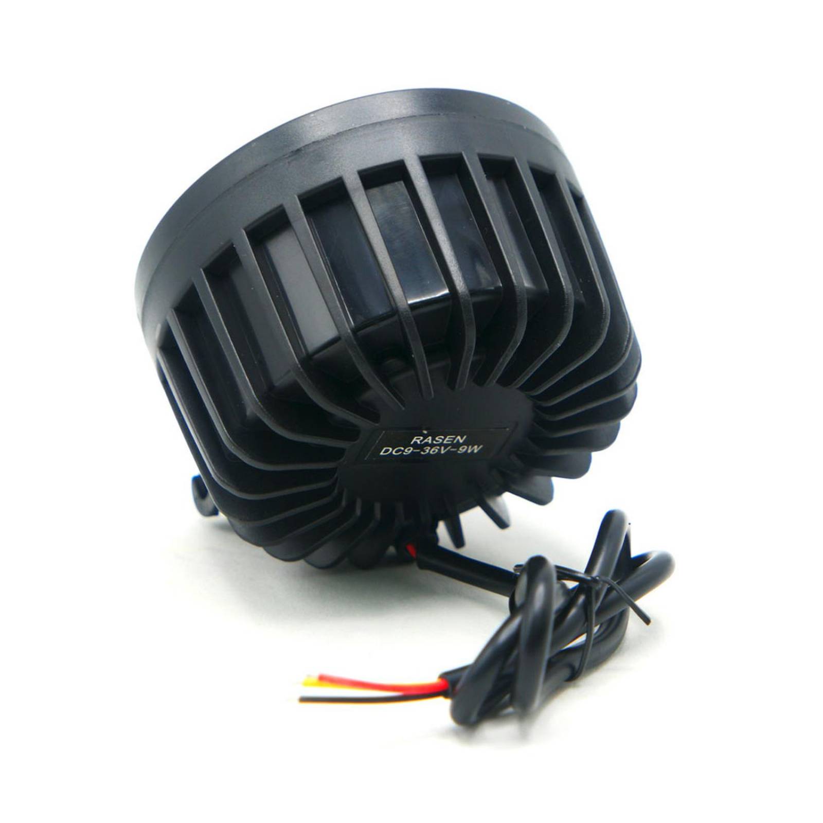 Faro Para Moto Rasen Auxiliar Led Con Lupa Redondo Con 3 Led Ojo De Angel Con Luz Blanca Fija Y Estrobo  Amarillo