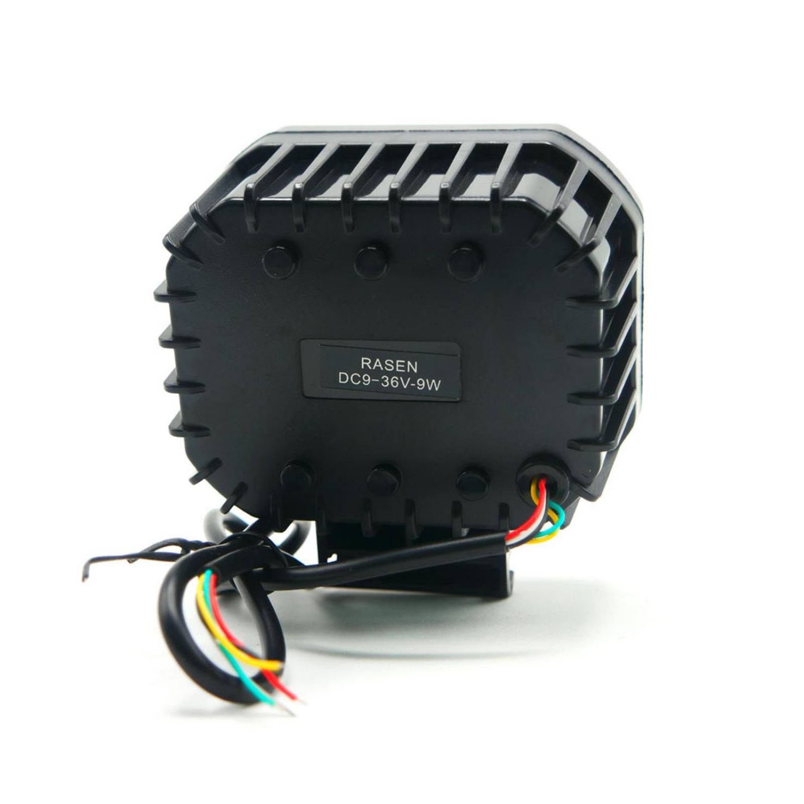 Faro Para Moto Rasen Auxiliar Led Con Lupa Con 3 Led Con Ojo De Angel Con Luz Blanca Fija Y Estrobo  Rojo