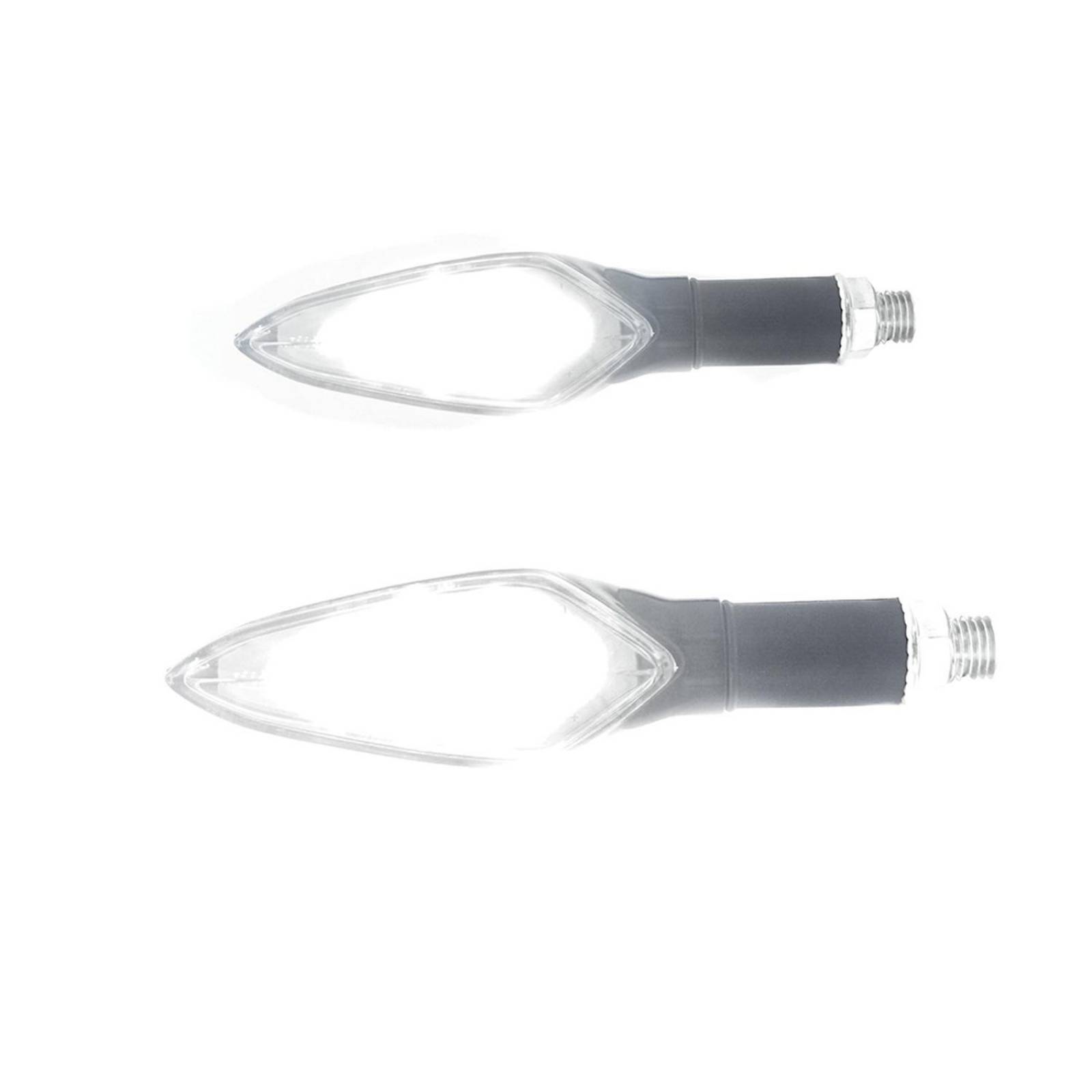 Direccionales Para Moto Rasen Led Tipo Triangular Universal   Blanco