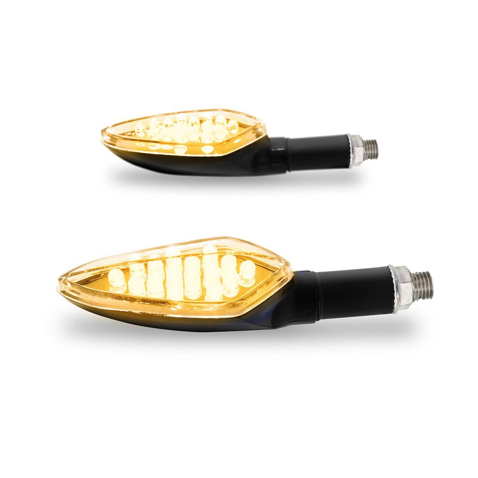 Direccionales Para Moto Rasen Led Tipo Triangular Universal   Amarillo