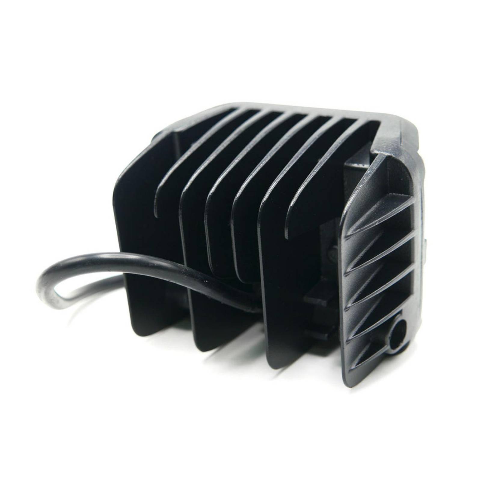 Faro Para Moto Rasen Led Cuadrado Estrobo Luz Blanca Fija             
