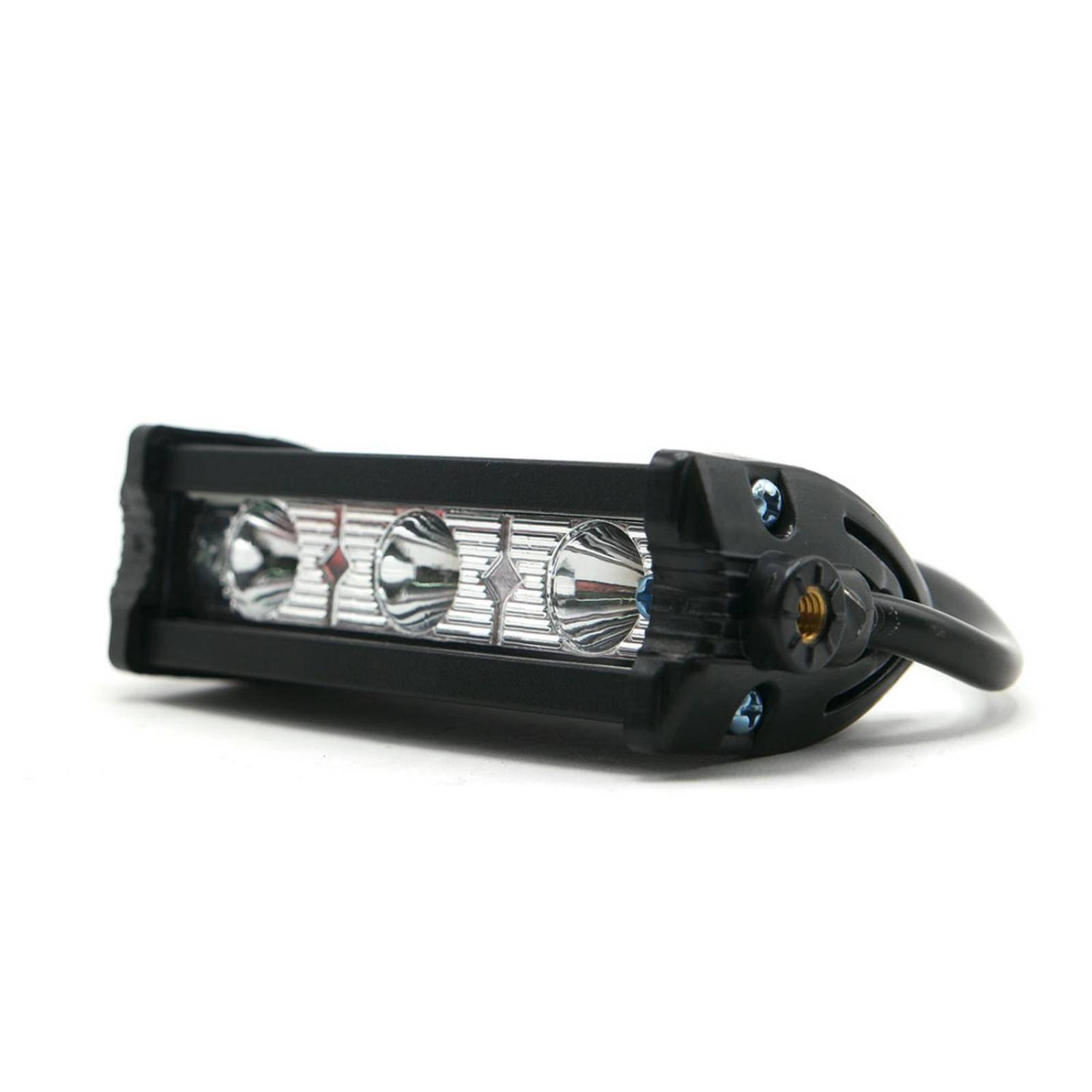 Barra Para Moto Rasen Mini Led Luz Blanca Fija Y Estrobo            
