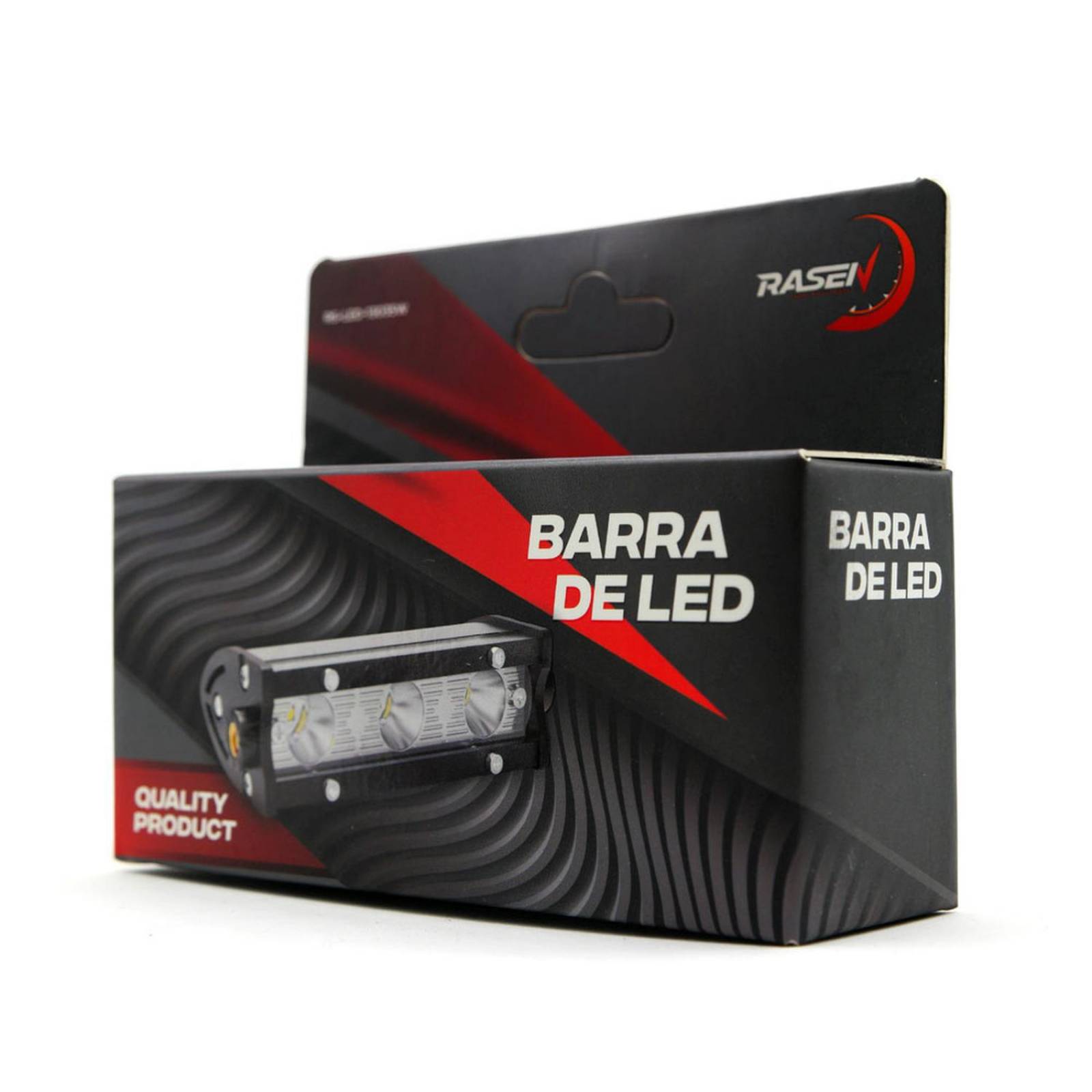 Barra Para Moto Rasen Mini Led Luz Blanca Fija Y Estrobo            