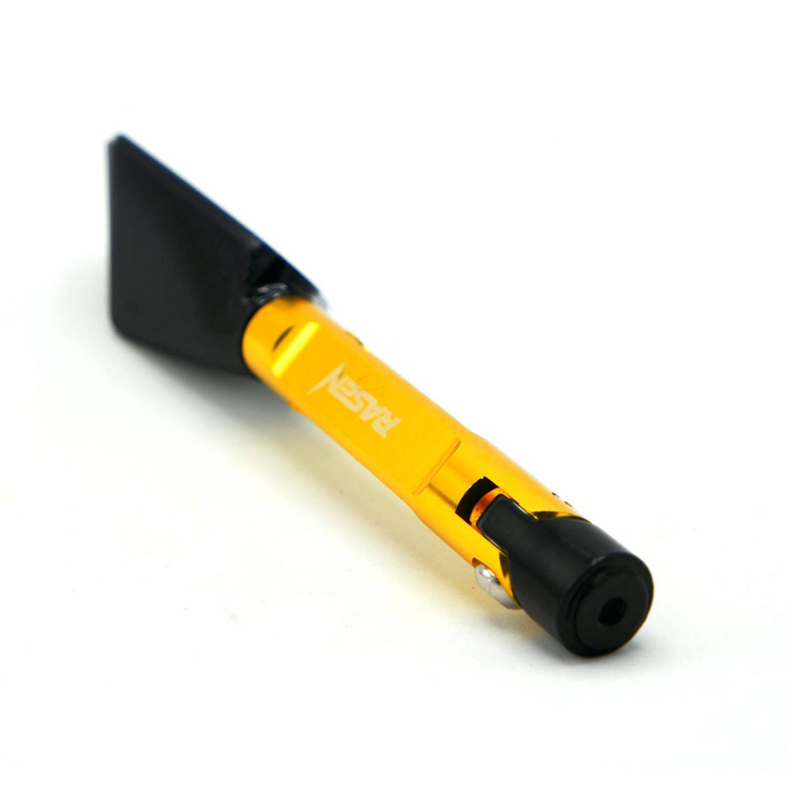 Espejo Para Moto Rasen Deportivo Con Vidrio Azul Tipo Pentagonal Universal            Dorado
