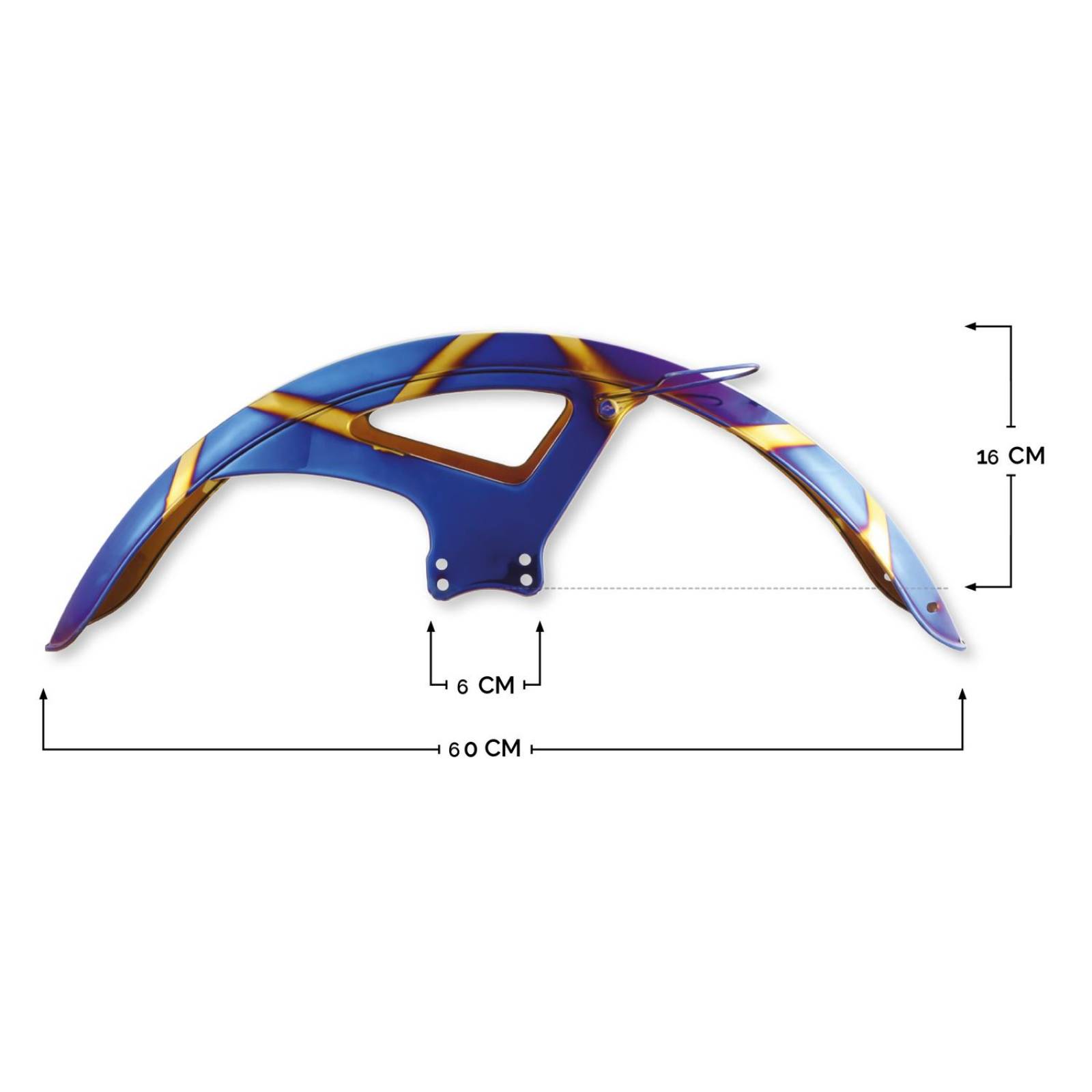 Salpicadera Para Moto Rasen Delantera Universal 5               