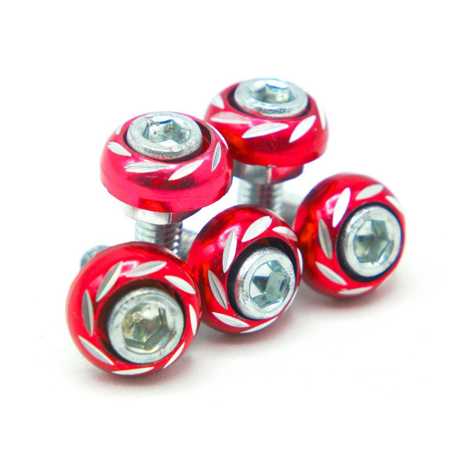 Tornillo Para Moto Rasen Decorativo Universal                 Rojo