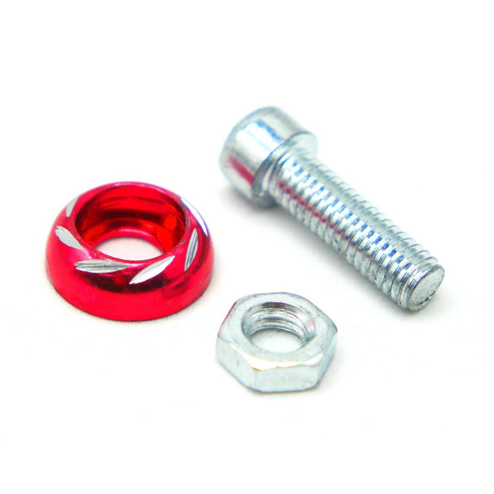 Tornillo Para Moto Rasen Decorativo Universal                 Rojo
