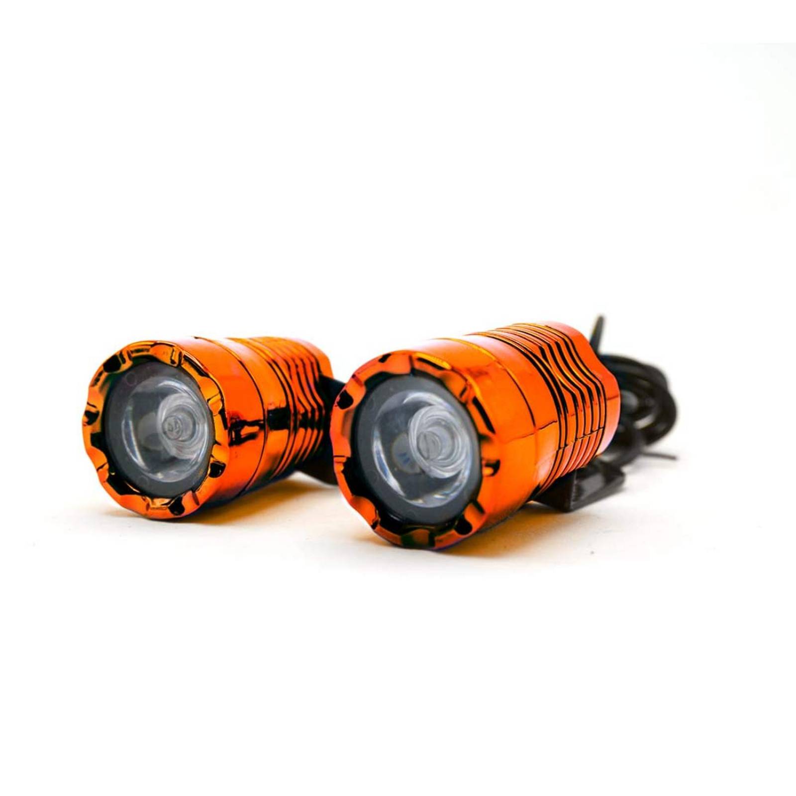 Faro Para Moto Rasen Led Auxiliar Luz Trasero O Delantero Fija 1 Led          Naranja