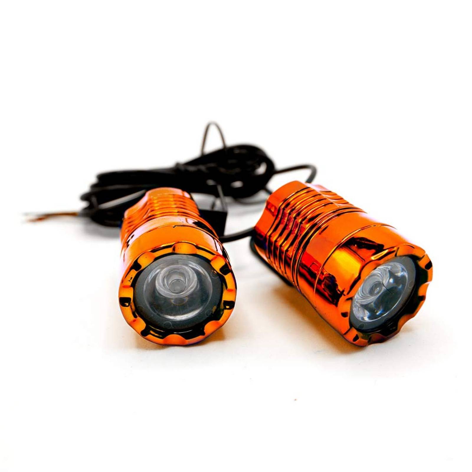 Faro Para Moto Rasen Led Auxiliar Luz Trasero O Delantero Fija 1 Led          Naranja