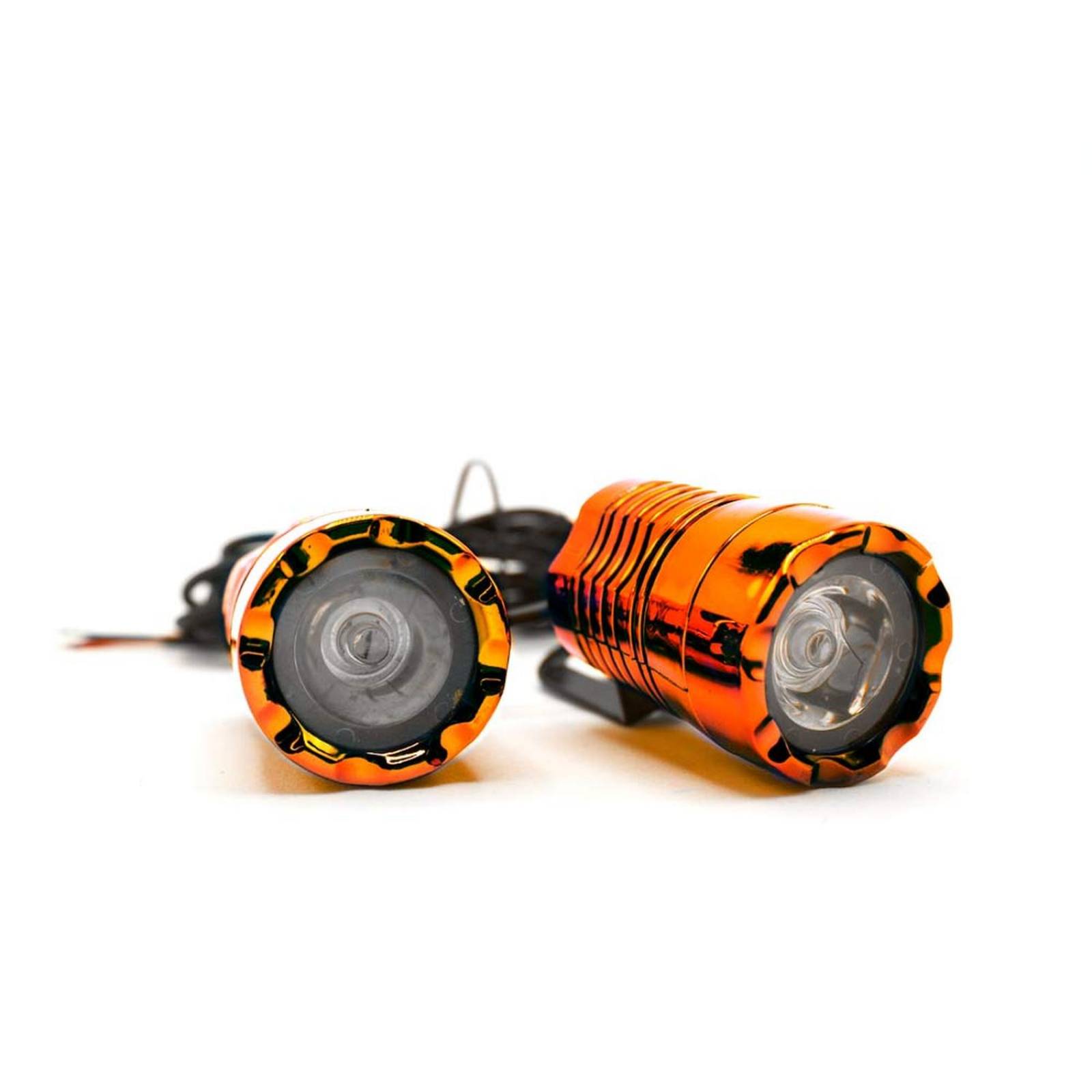 Faro Para Moto Rasen Led Auxiliar Luz Trasero O Delantero Fija 1 Led          Naranja