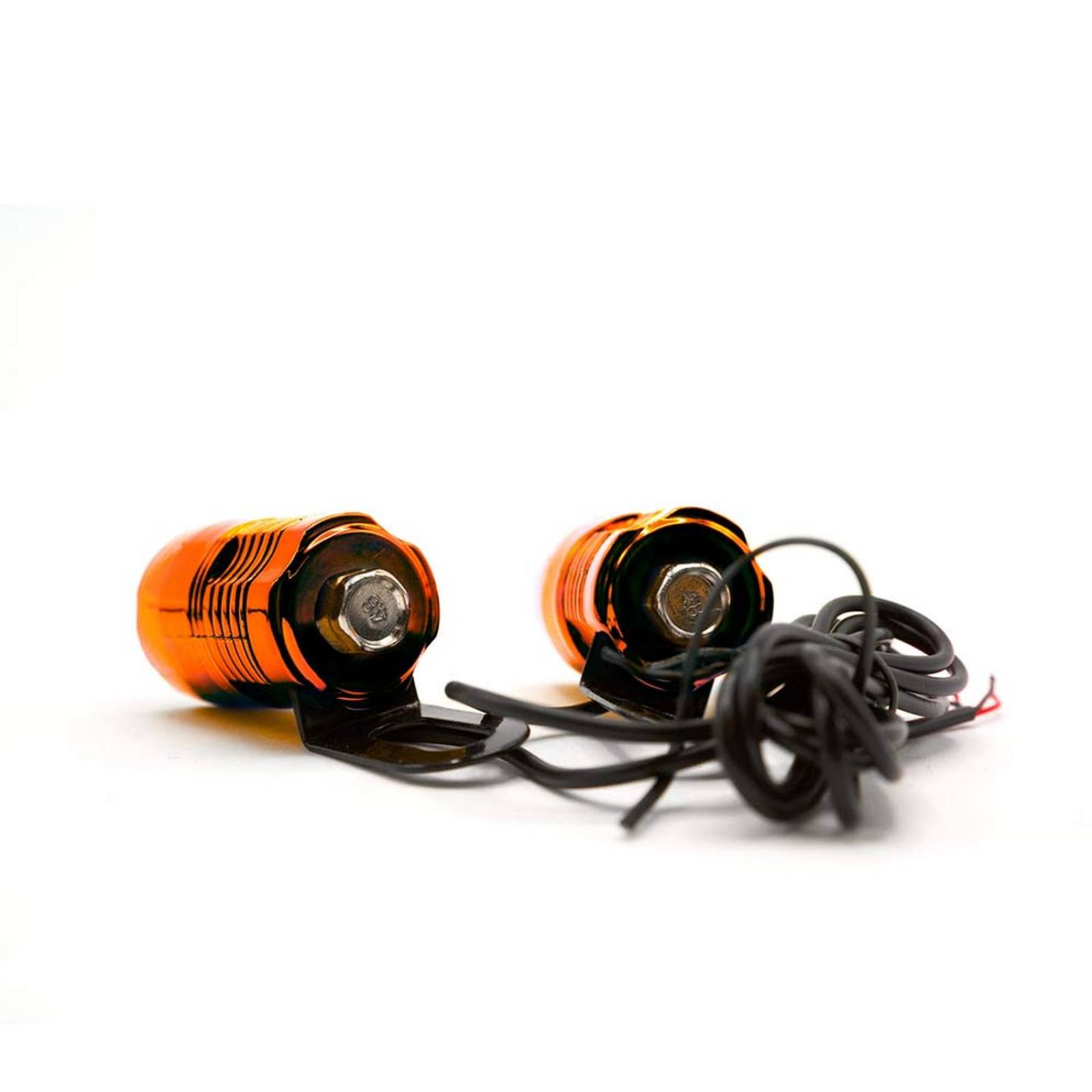 Faro Para Moto Rasen Led Auxiliar Luz Trasero O Delantero Fija 1 Led          Naranja