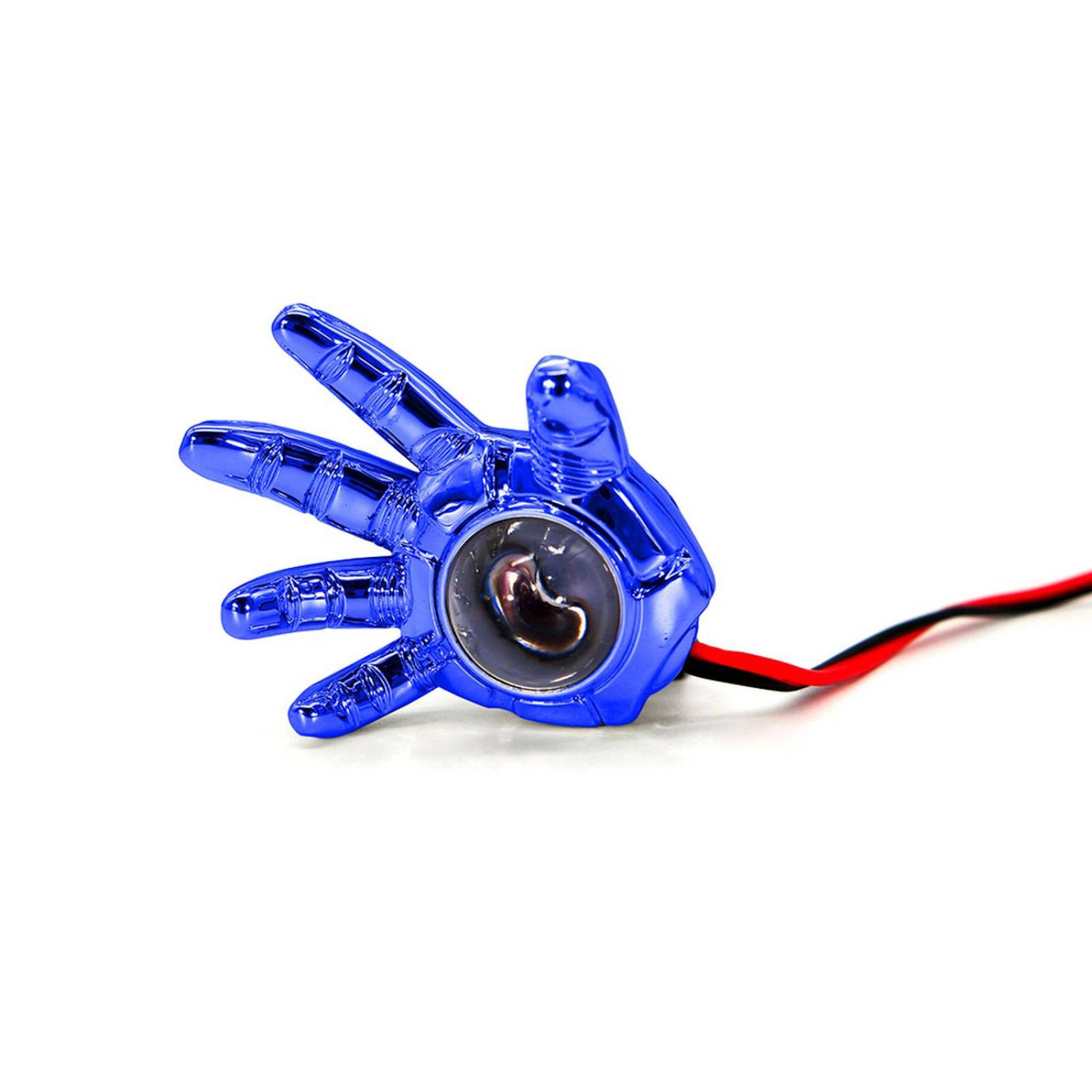 Faro Para Moto Rasen Auxiliar Led Decorativo En Forma De Mano Con Luz Fija En Color Azul      Universal